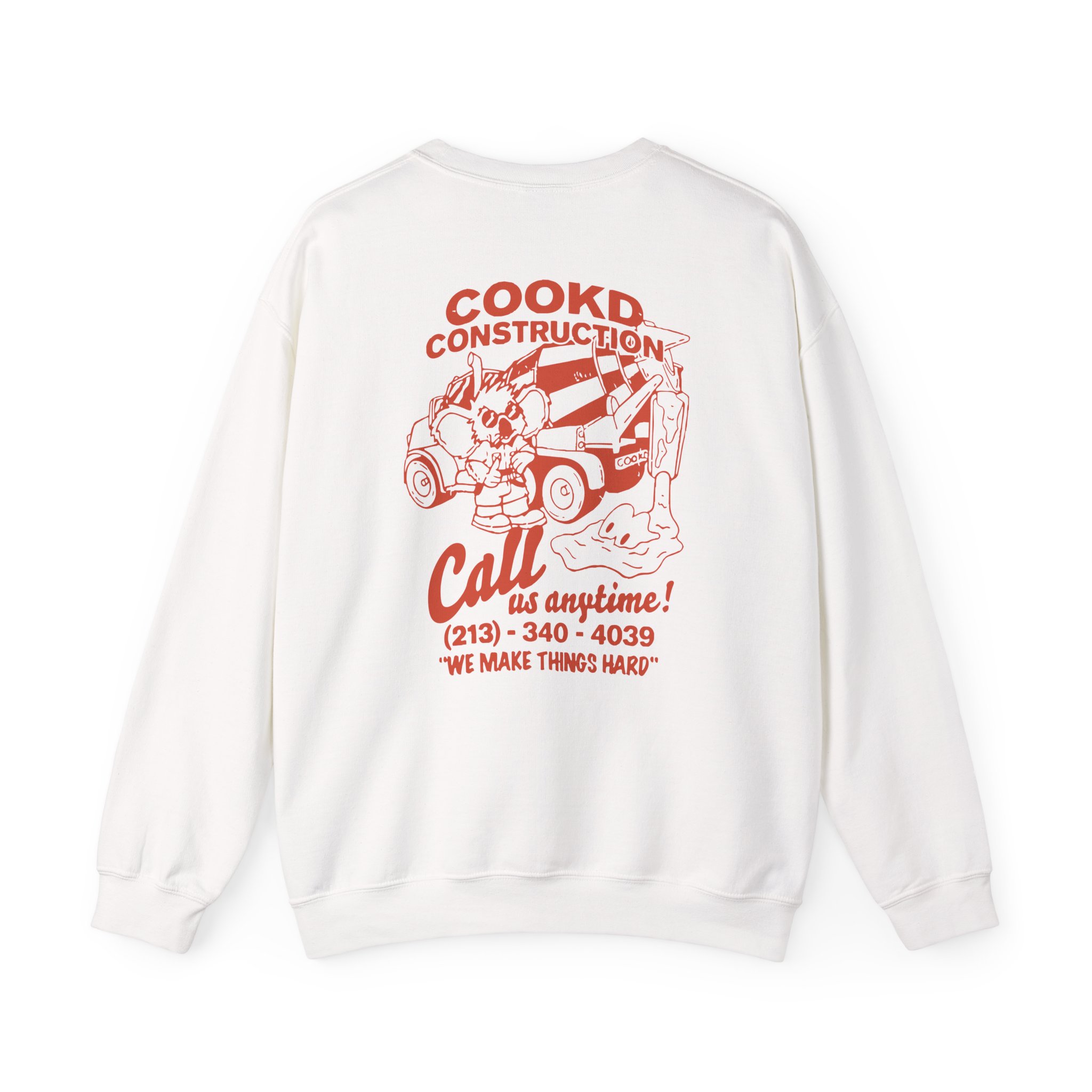 Cookd Construction Koala Unisex Heavy Blendâ„¢ Crewneck Sweatshirt