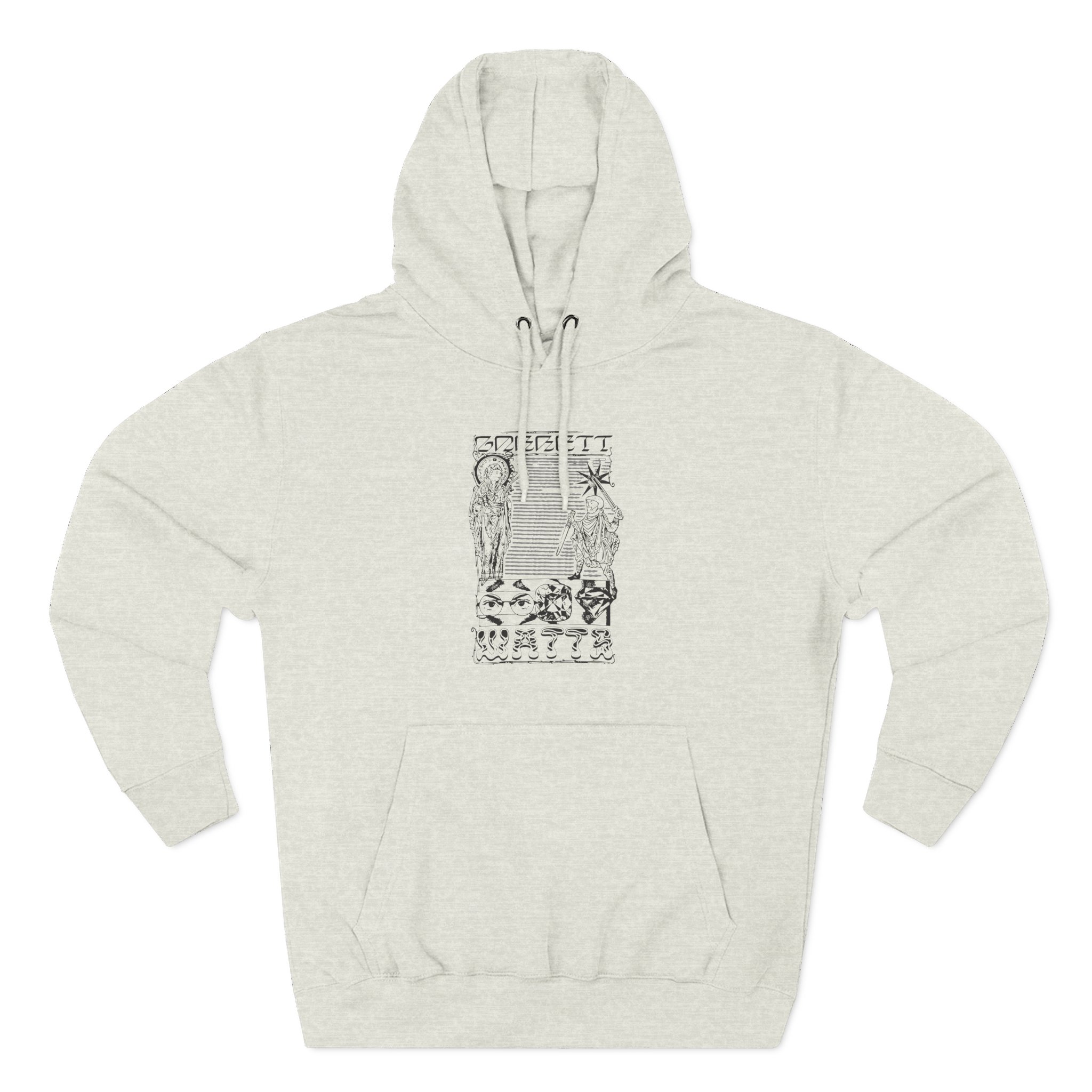Garrett Watts the Secret Three-Panel Fleece Hoodie