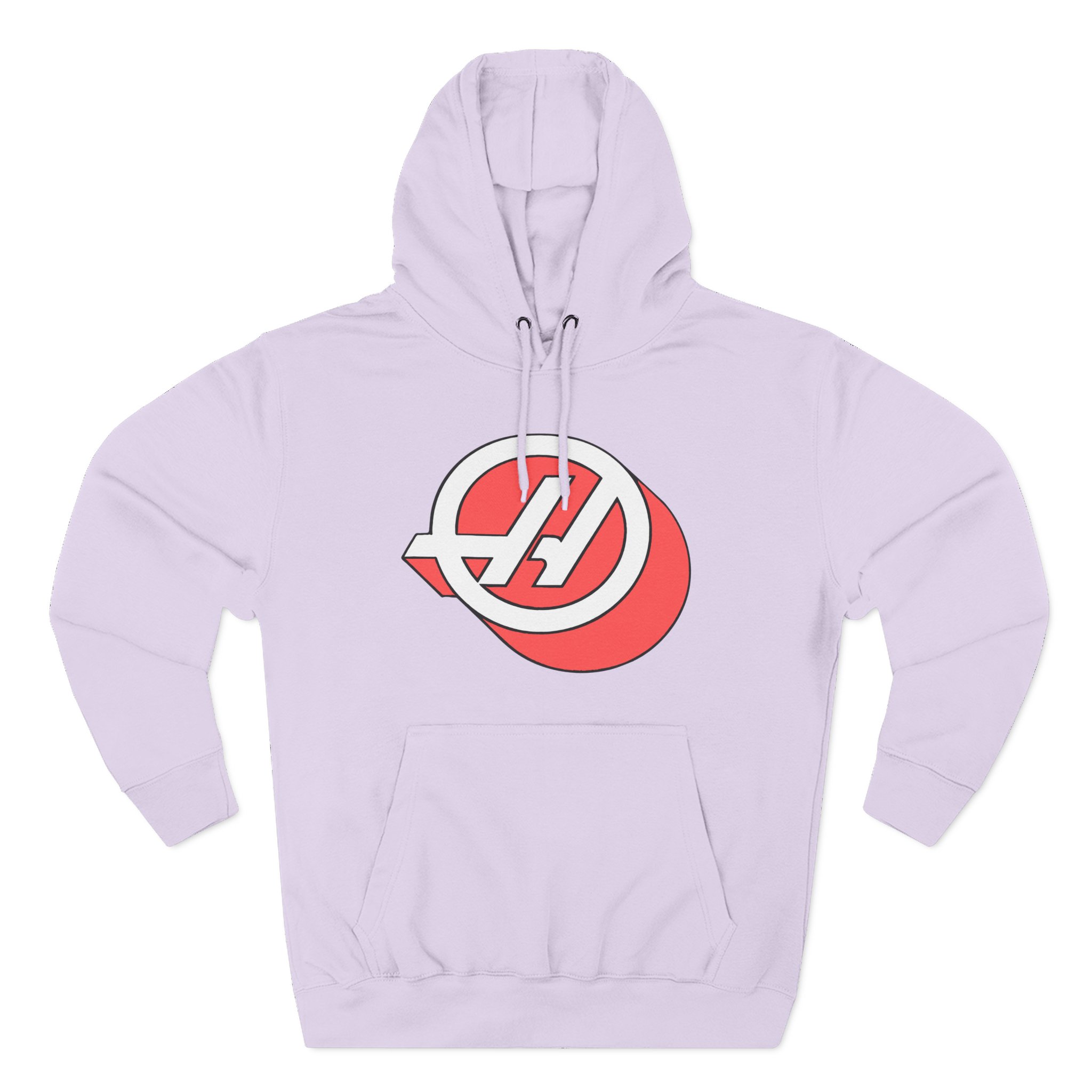 Haas F1 3d Roundel Three-Panel Fleece Hoodie