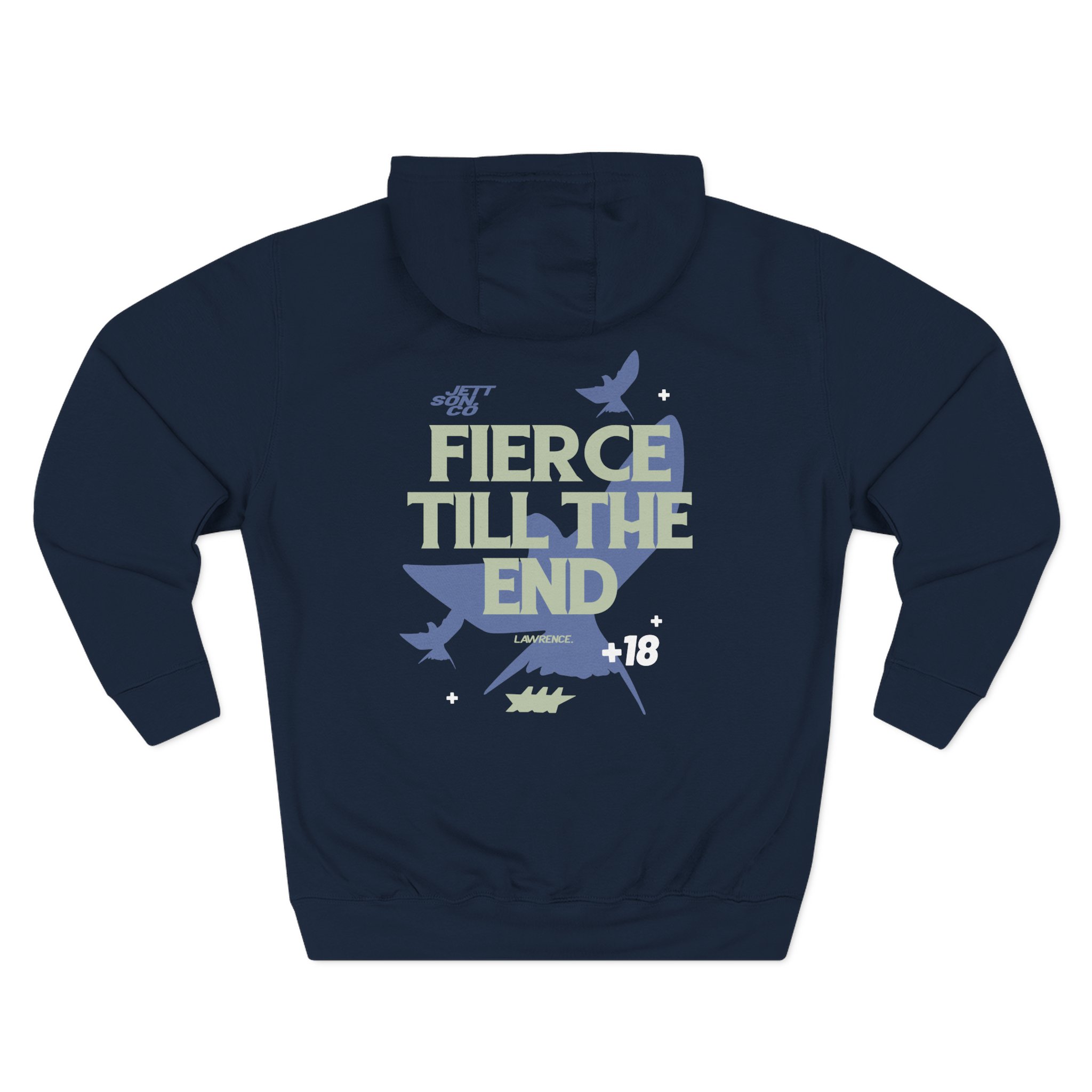Jett Lawrenc Fierce Till the End Three-Panel Fleece Hoodie
