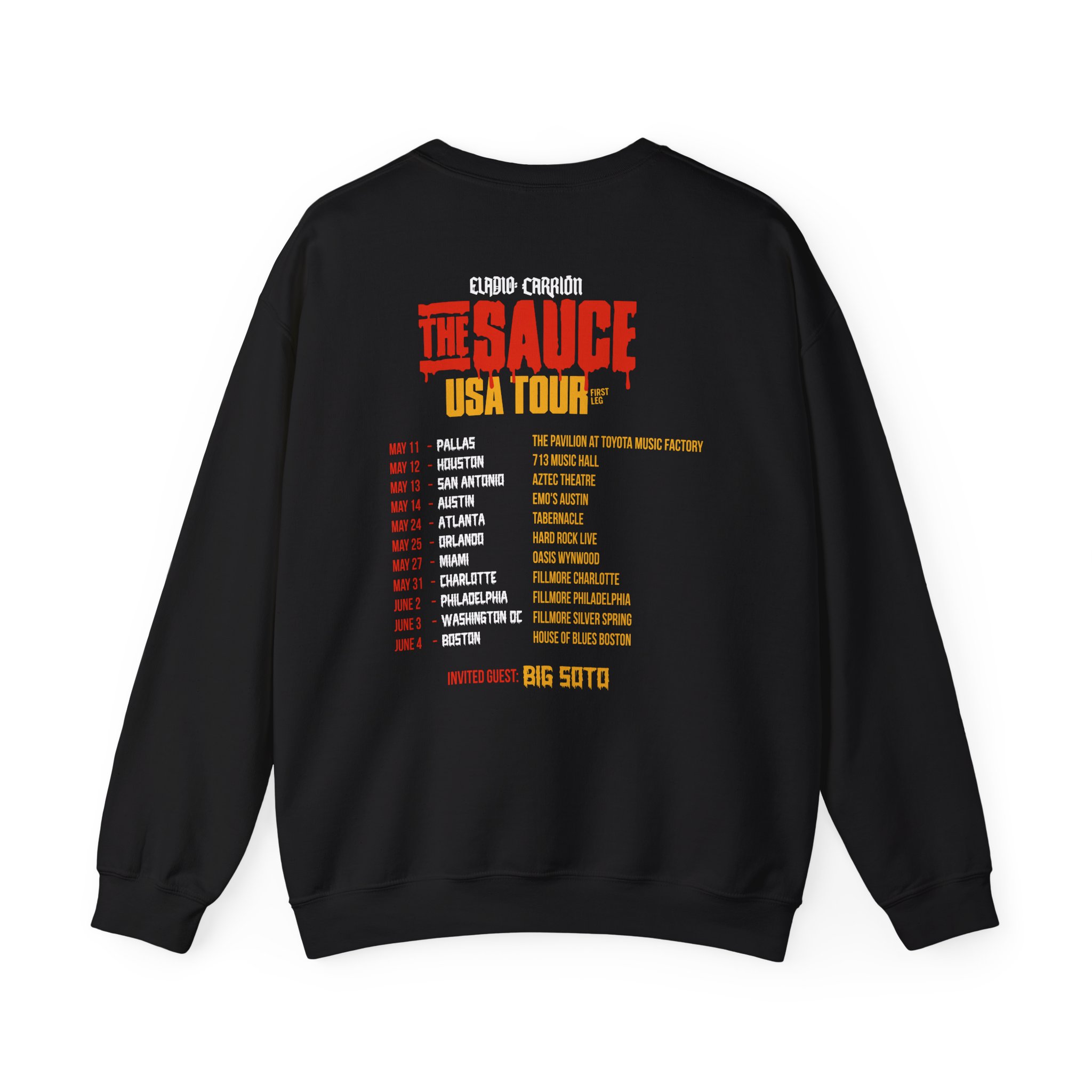 Sauce Boyz Usa Tour Unisex Heavy Blendâ„¢ Crewneck Sweatshirt