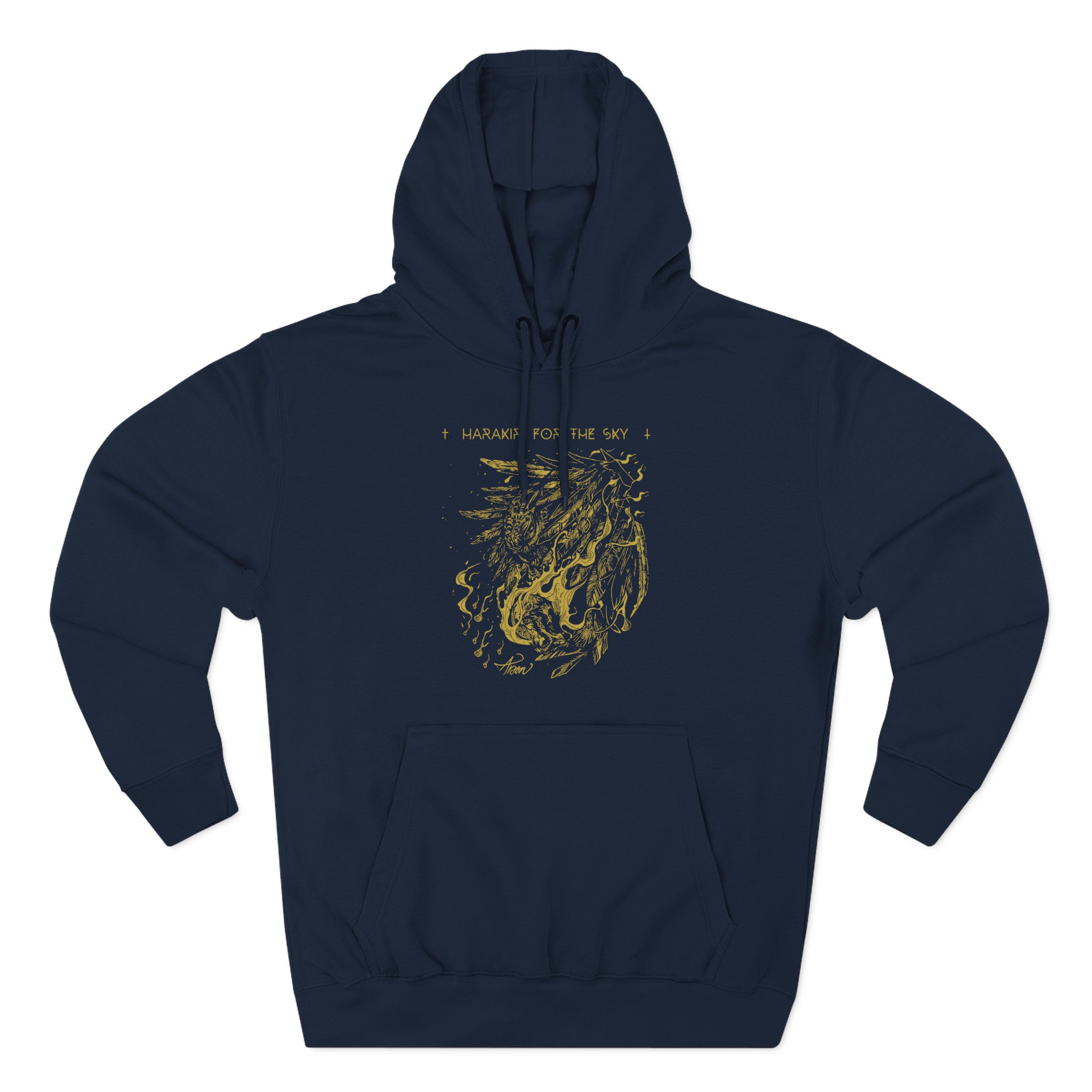 Harakiri For The Sky Feather Three-Panel Fleece Hoodie