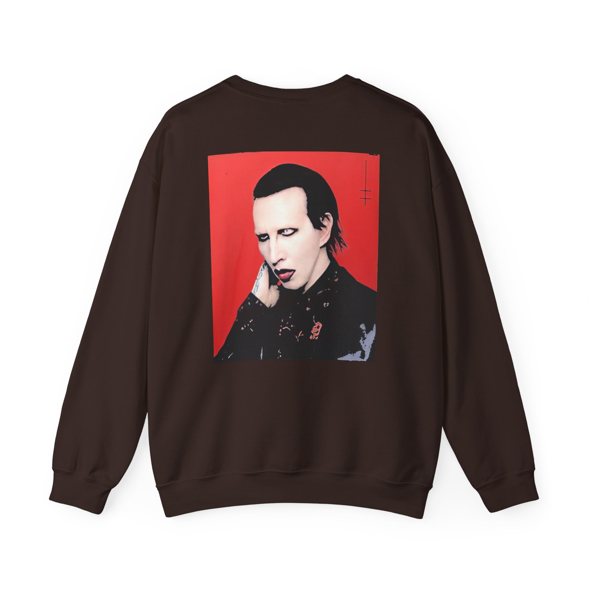 Marilyn Manson Little Cross Photo Unisex Heavy Blendâ„¢ Crewneck Sweatshirt
