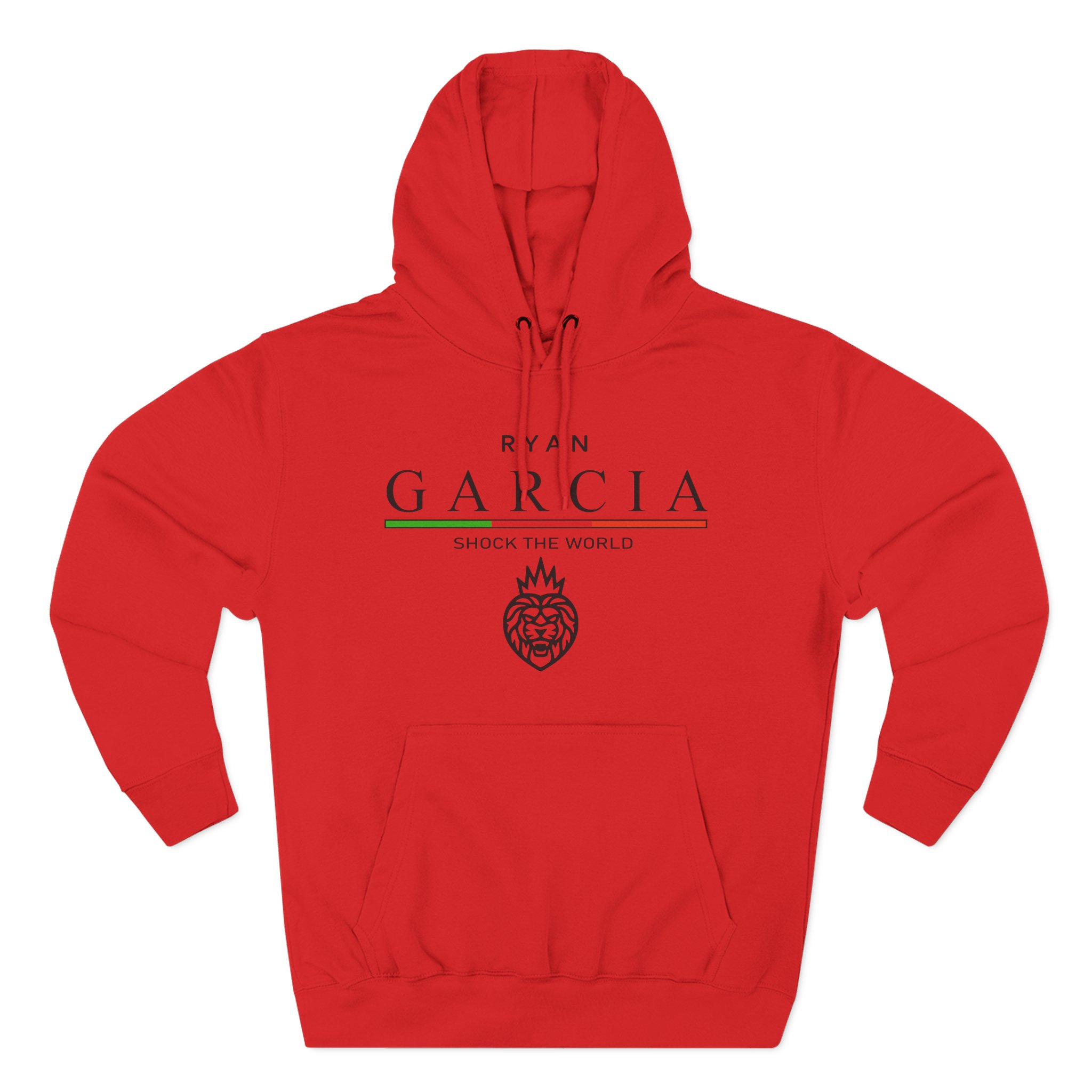 Ryan Garcia shock the world Three-Panel Fleece Hoodie