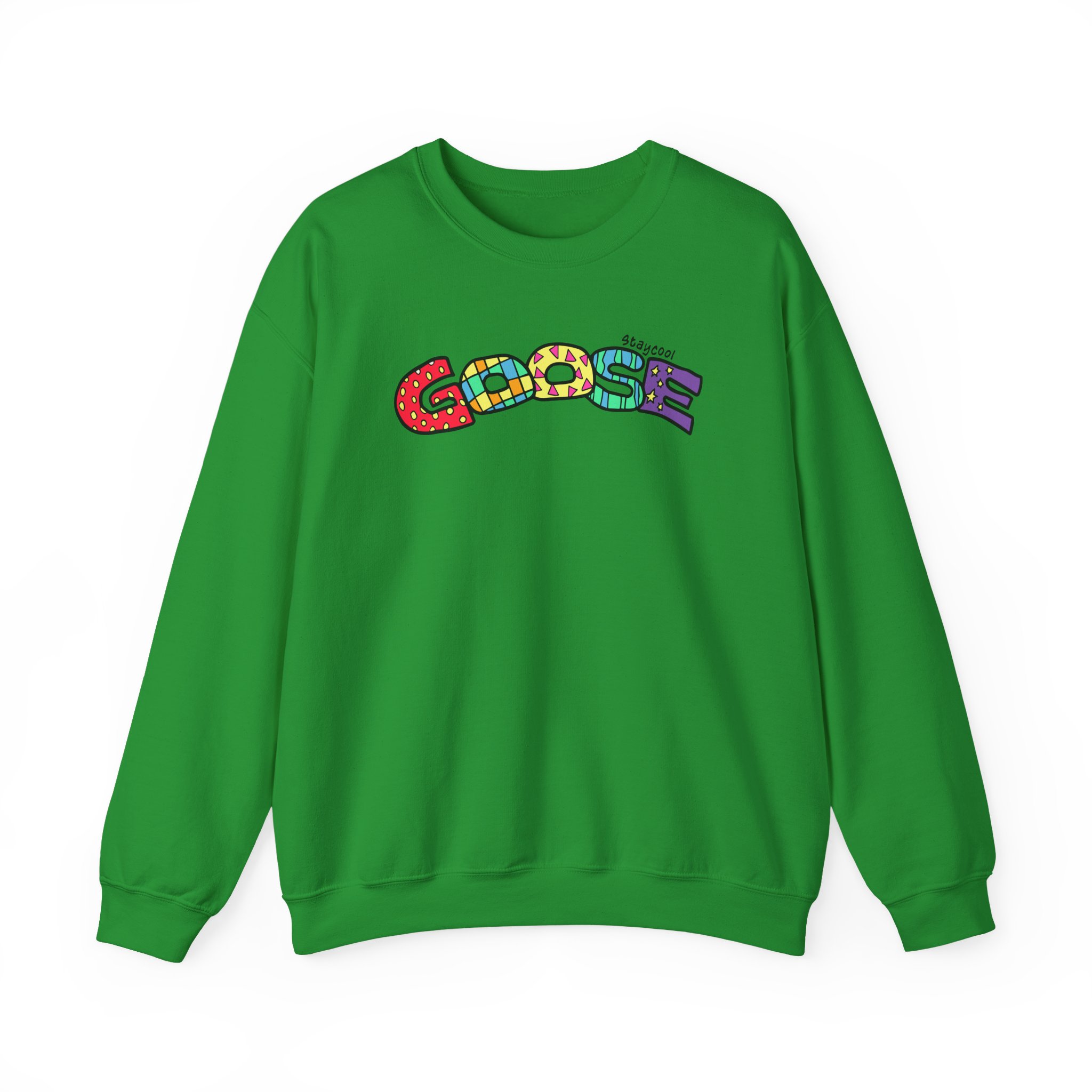 Goose x Staycool Rainbow Unisex Heavy Blendâ„¢ Crewneck Sweatshirt