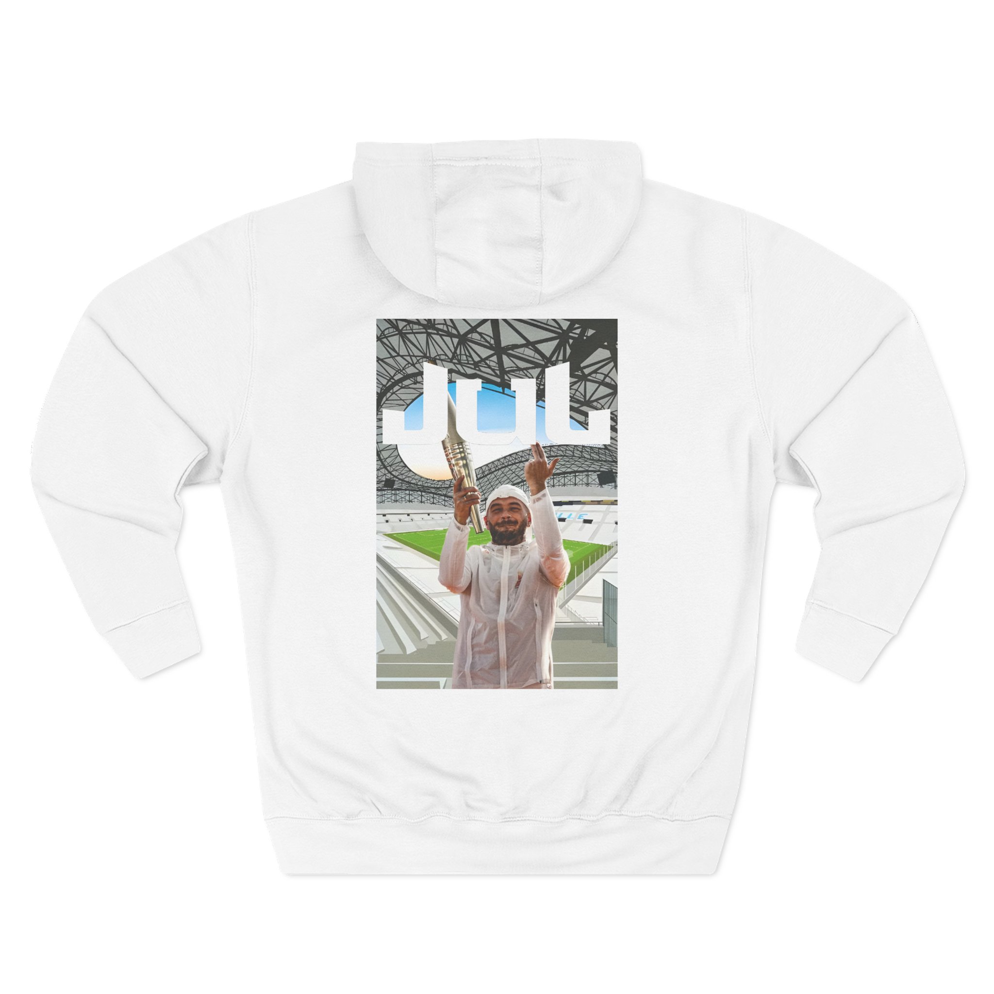 Jul Three-Panel Fleece Hoodie