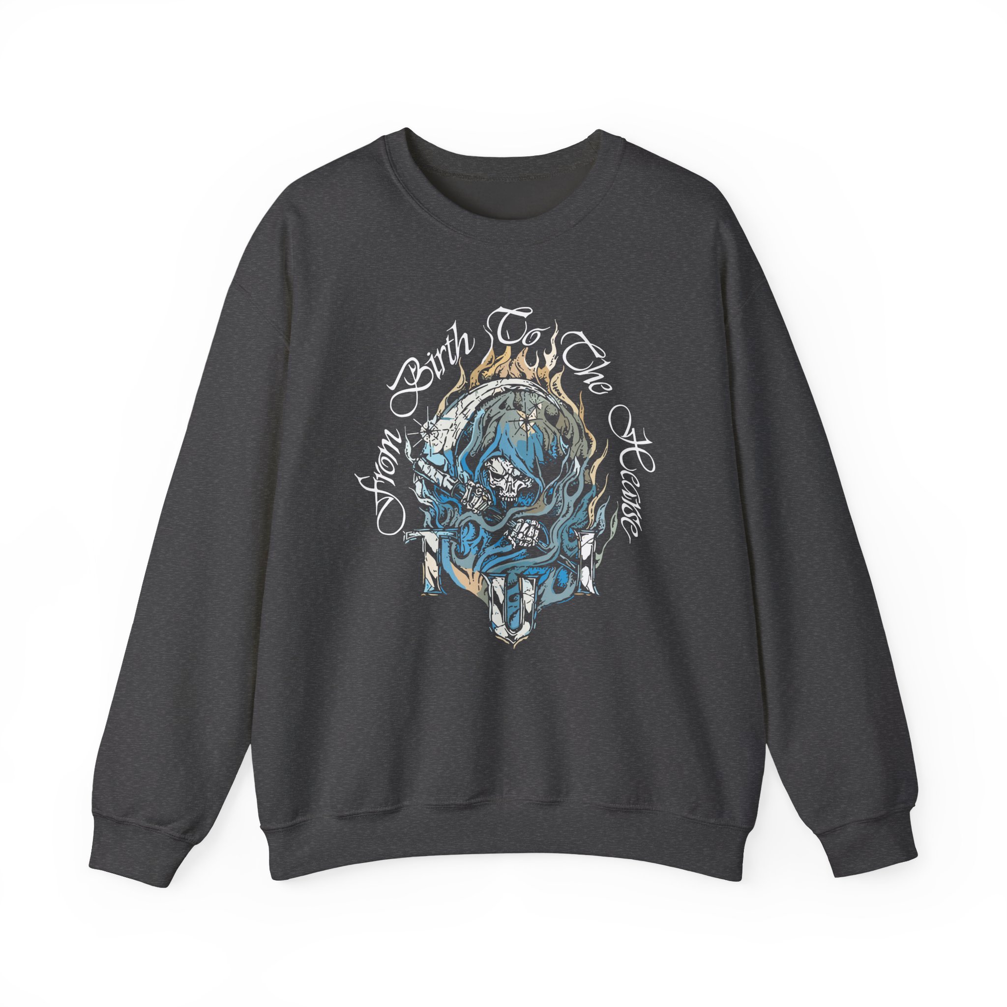 Trapped Under Ice Birth to Hearse Unisex Heavy Blend Crewneck Sweatshir