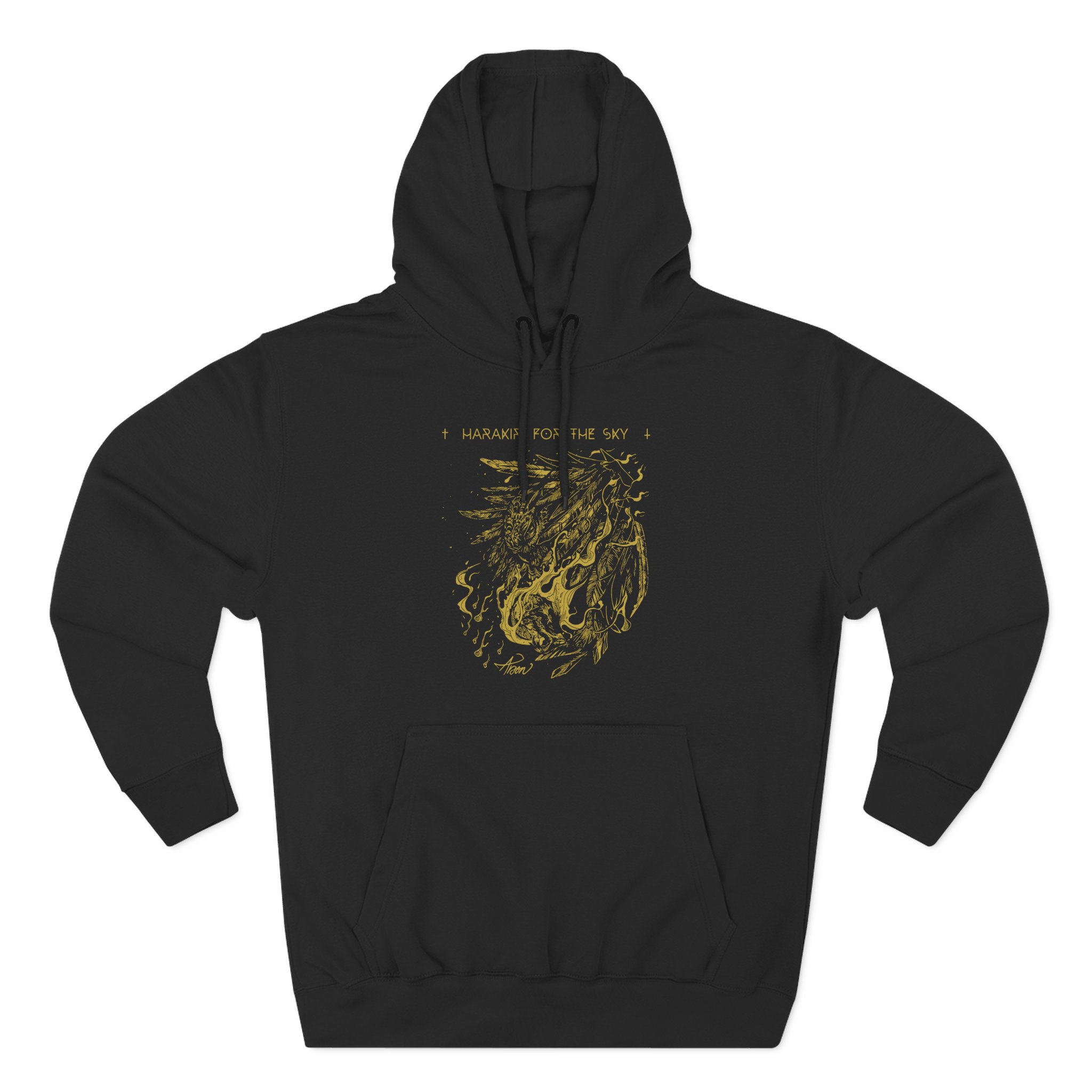 Harakiri For The Sky Feather Three-Panel Fleece Hoodie