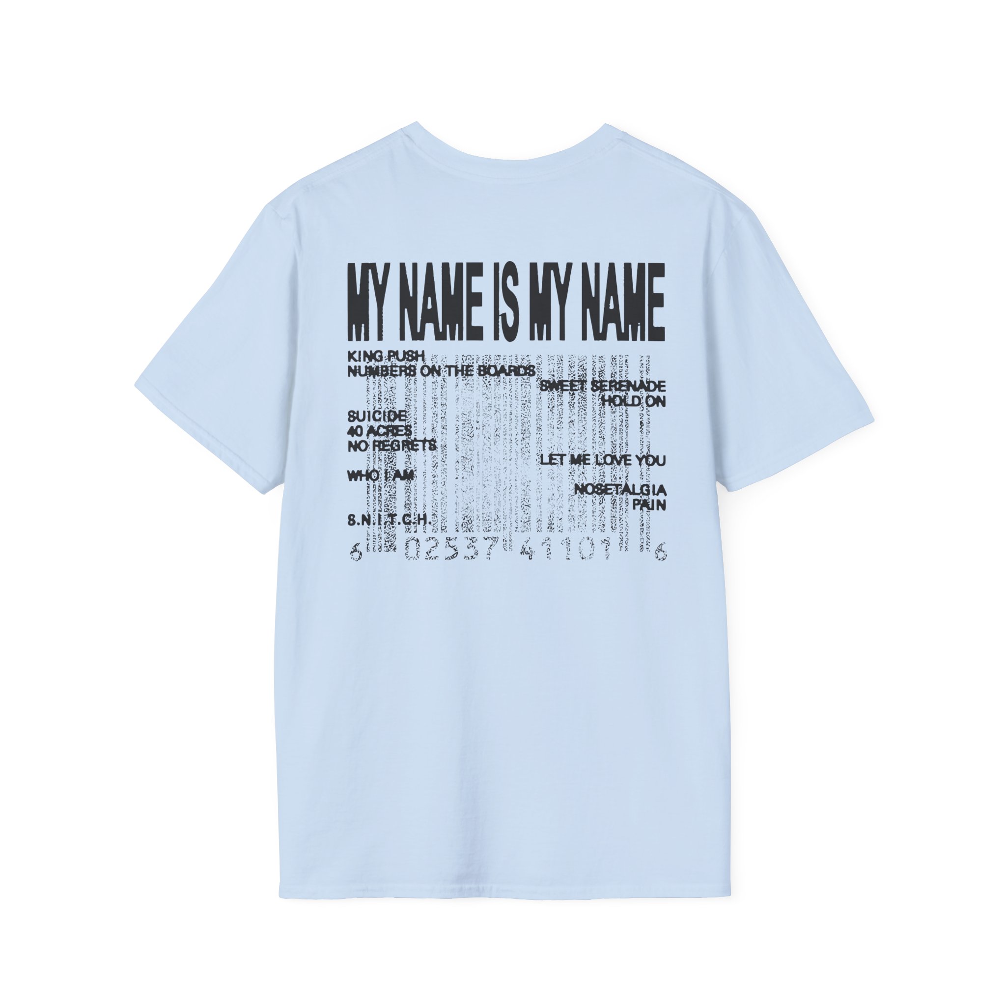 Clipse Mnimn Tracklist Unisex Softstyle T-Shirt