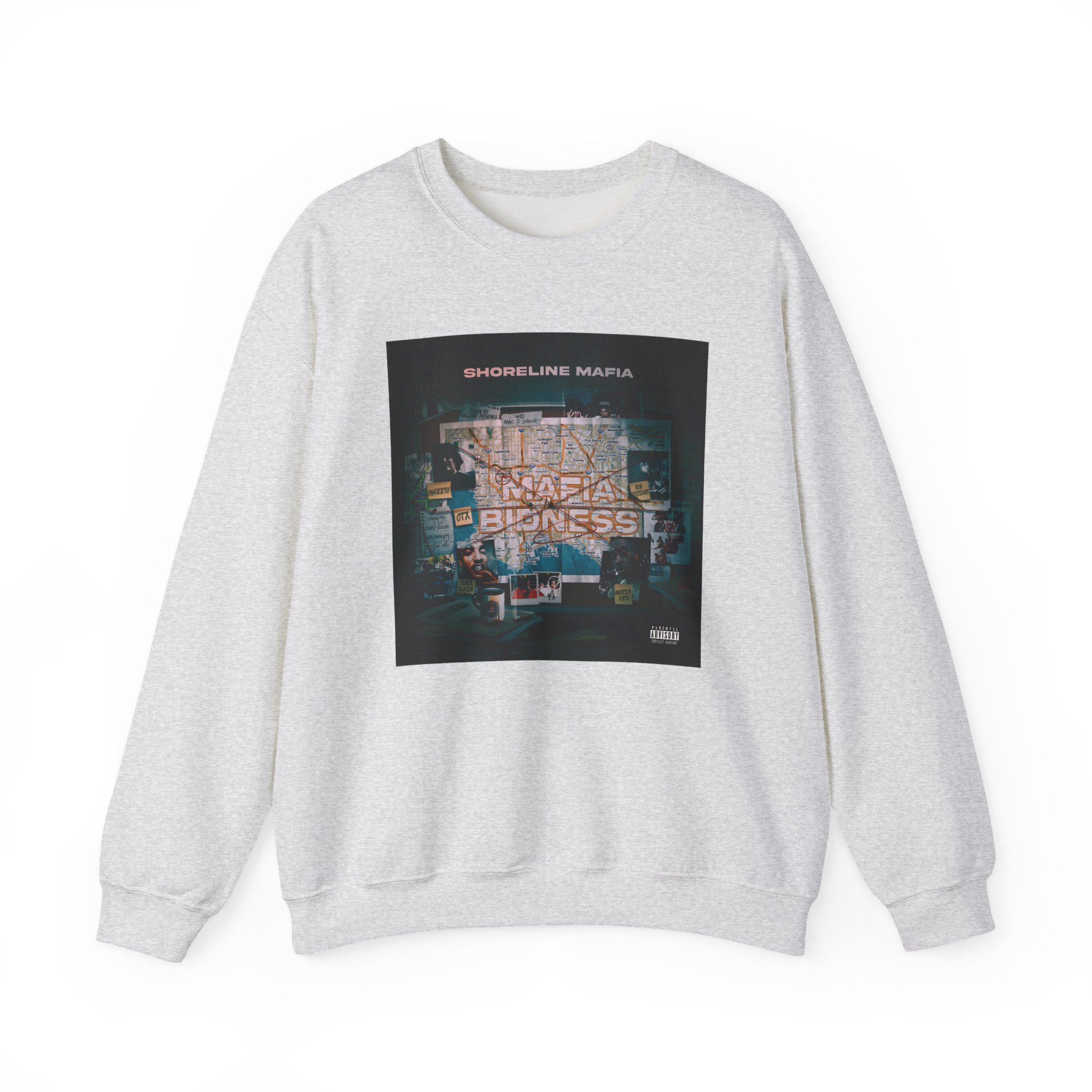 Shoreline Mafia Shoreline Bidness Unisex Heavy Blendâ„¢ Crewneck Sweatshirt