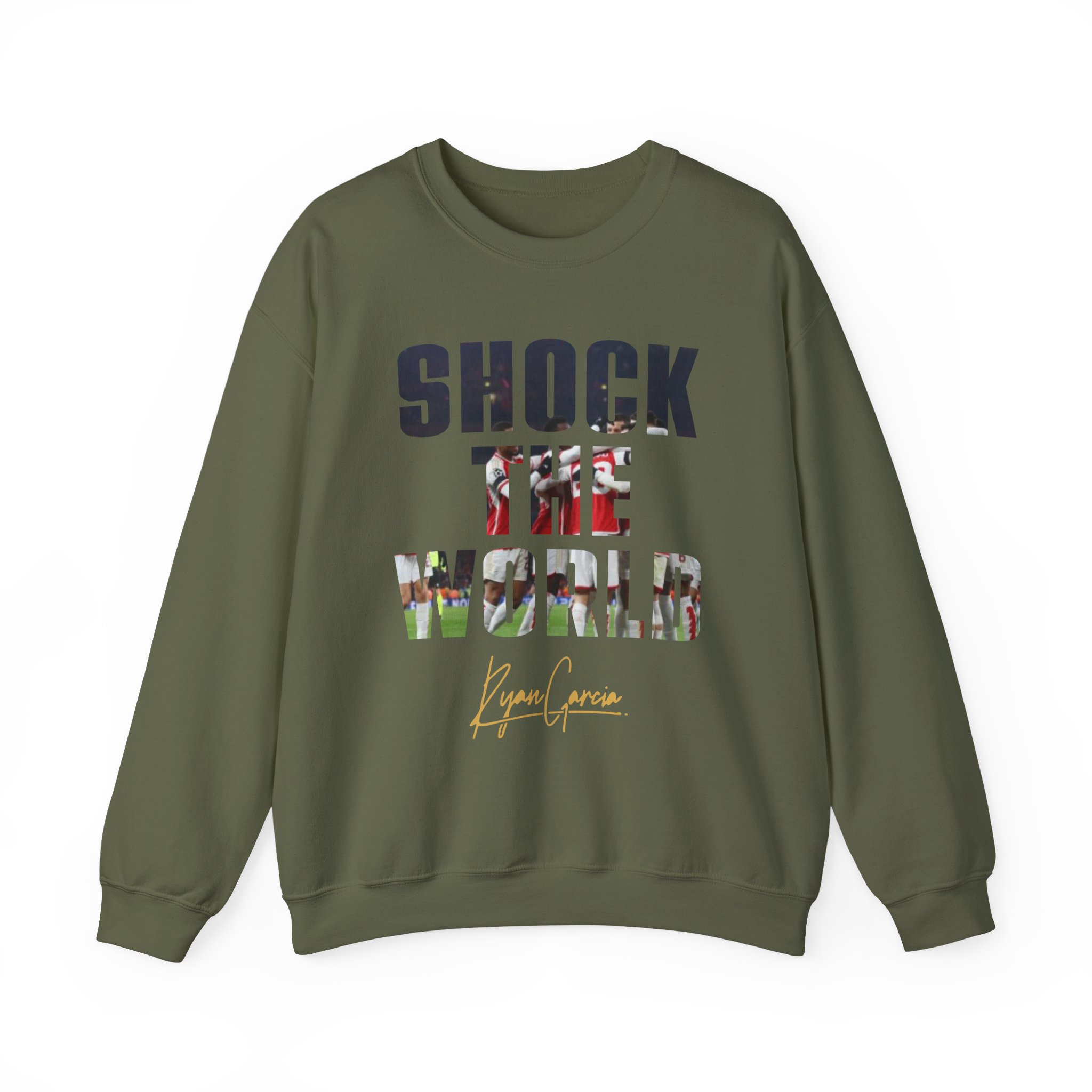 Ryan Garcia shock the world Unisex Heavy Blendâ„¢ Crewneck Sweatshirt