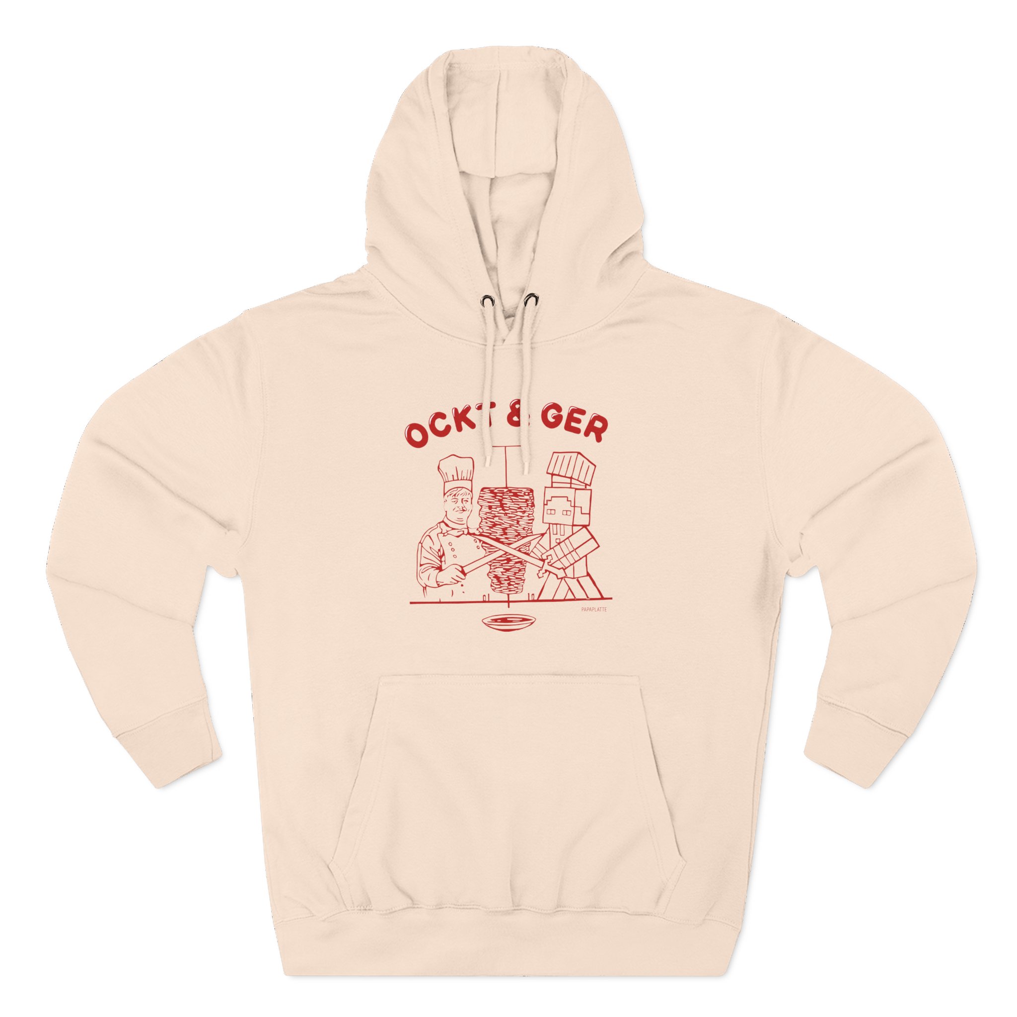 Papaplatte OCKT & GER Three-Panel Fleece Hoodie
