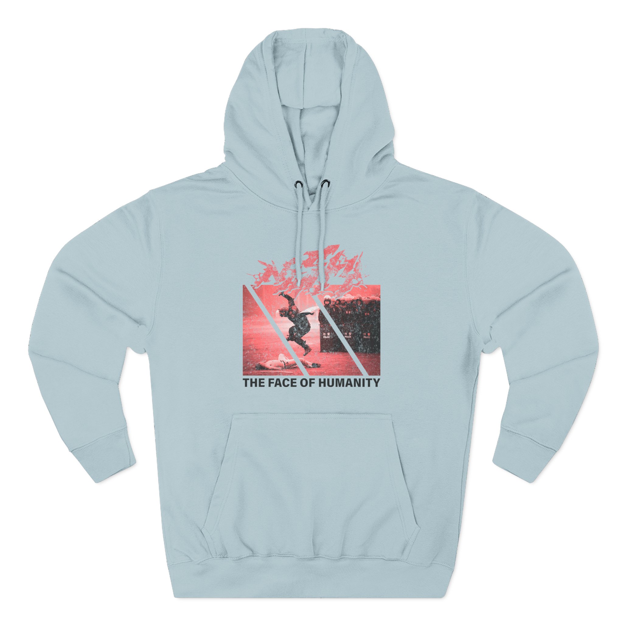 Nasty Face of Humanity Three-Panel Fleece Hoodie