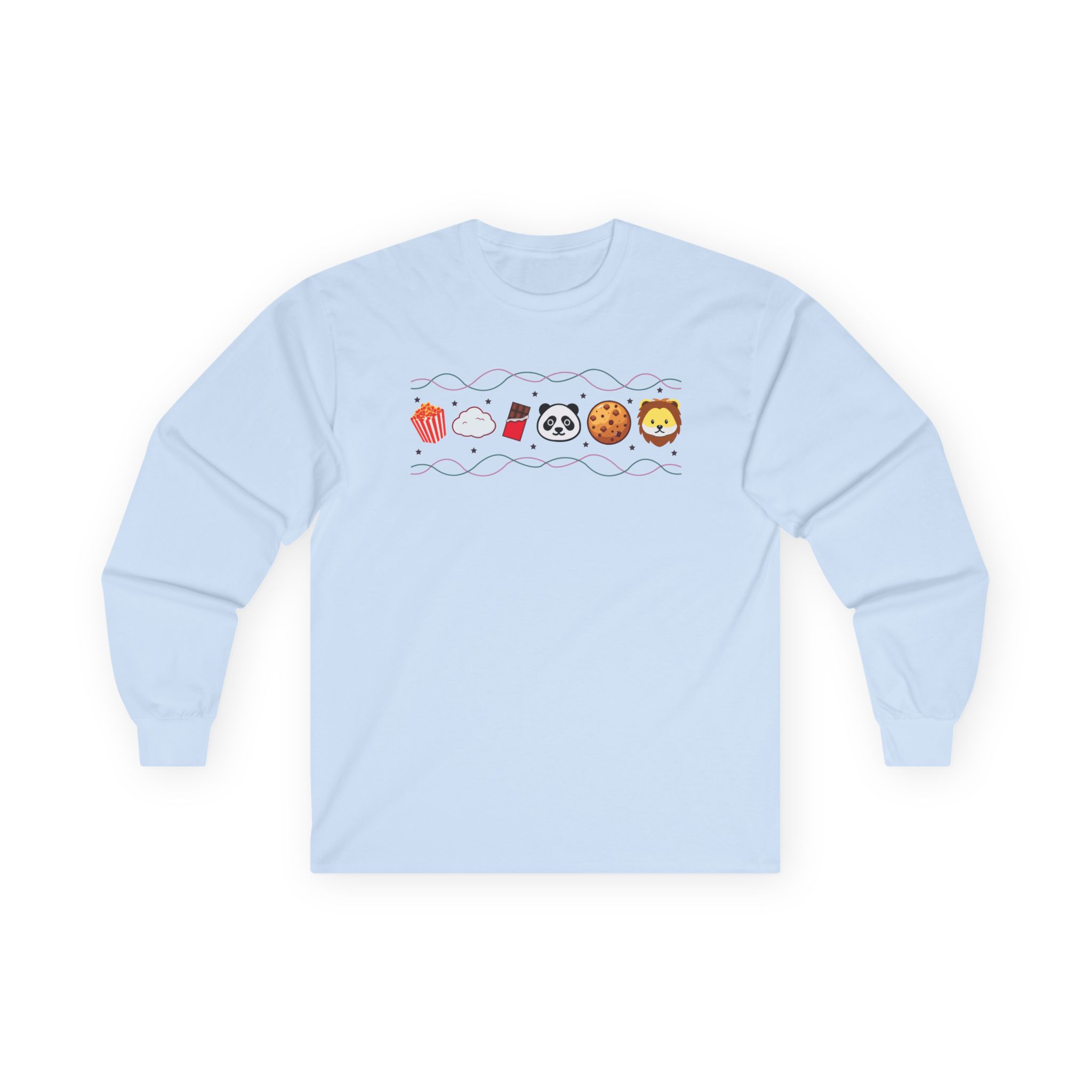 Harlow and Popcorn Emoji Unisex Ultra Cotton Long Sleeve Tee
