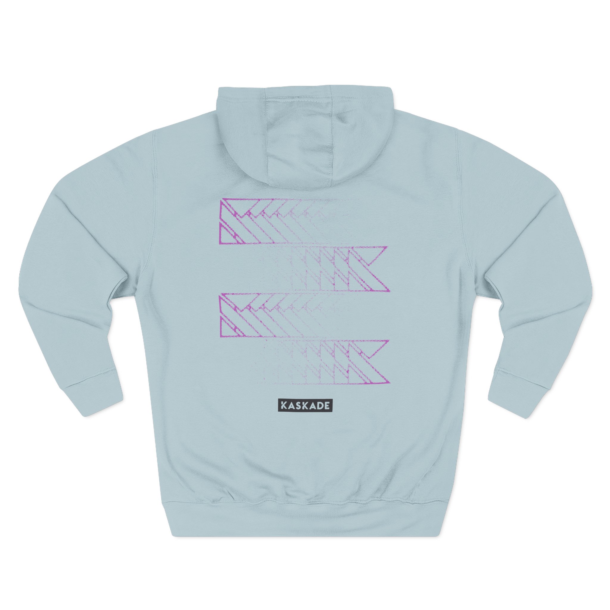 Kaskade Plum K Three-Panel Fleece Hoodie