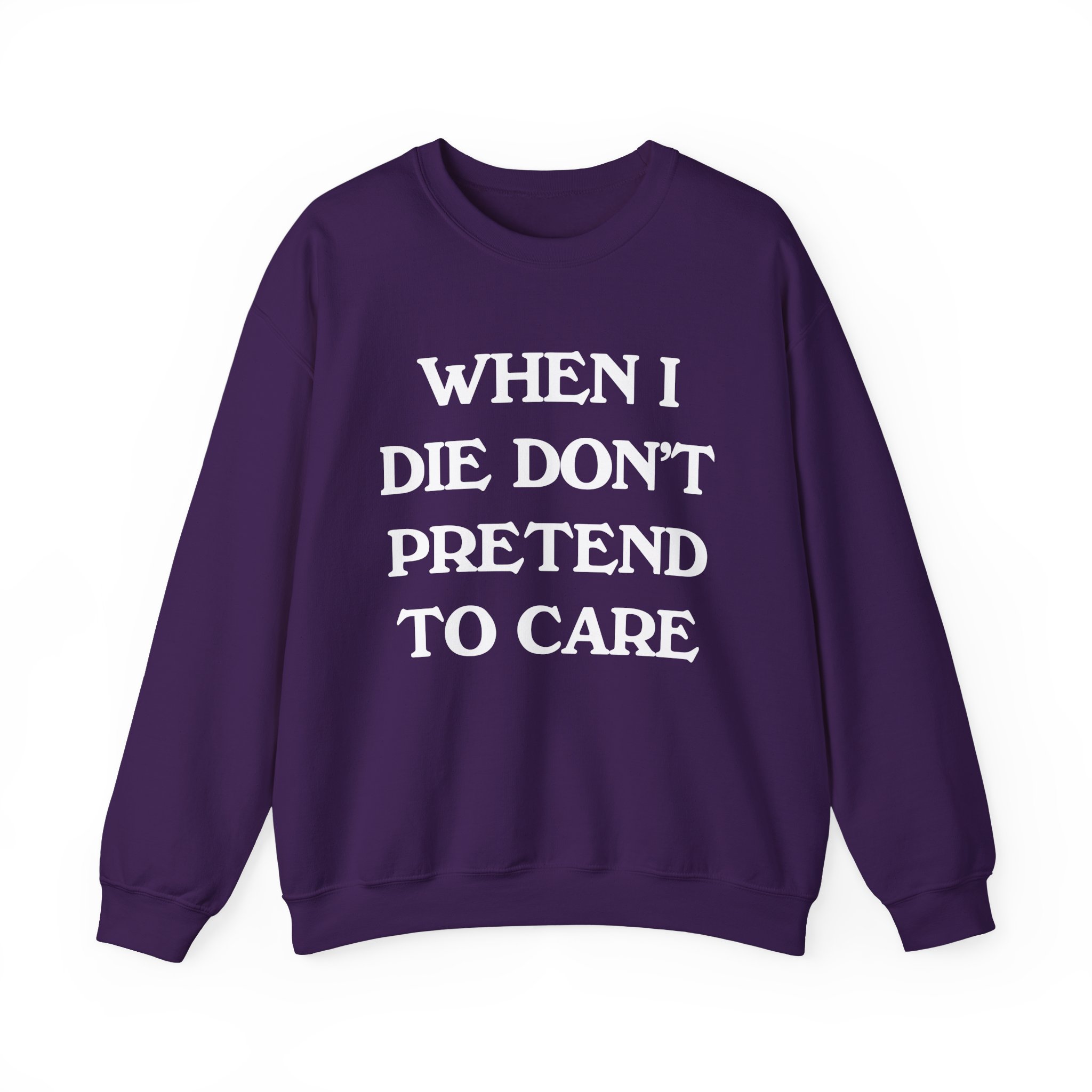 Tierra Whack When I Die Don't Pretend to Care Unisex Heavy Blendâ„¢ Crewneck Sweatshirt