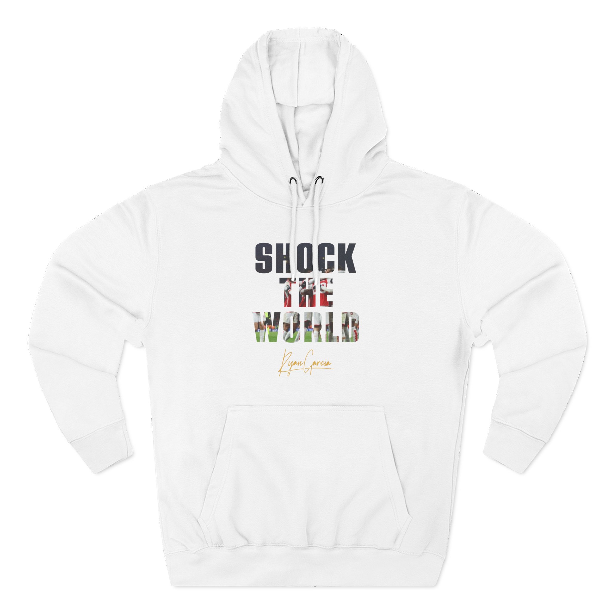 Ryan Garcia shock the world Three-Panel Fleece Hoodie
