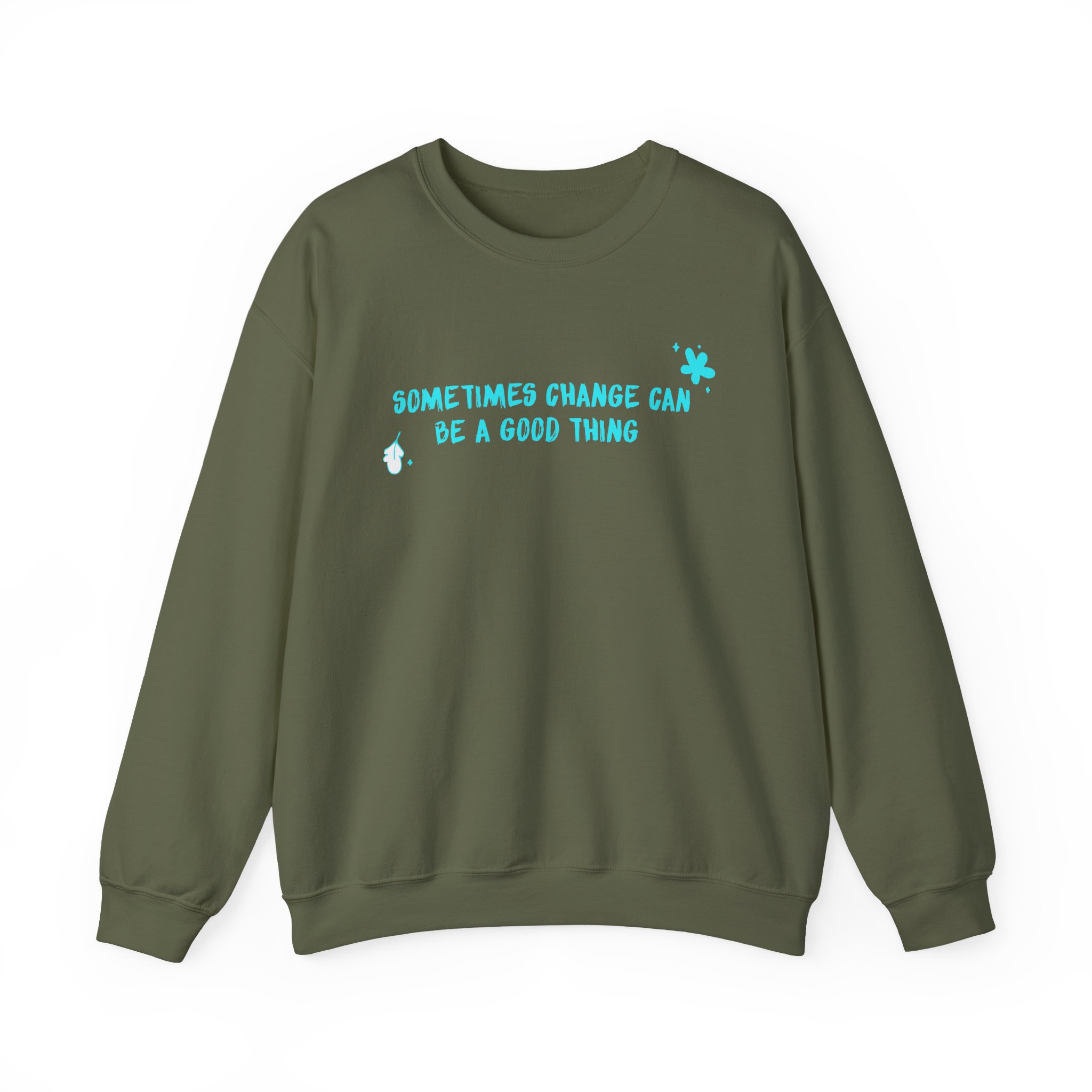 Heartstopper Sometimes Change Can Be a Good Thing Unisex Heavy Blendâ„¢ Crewneck Sweatshirt