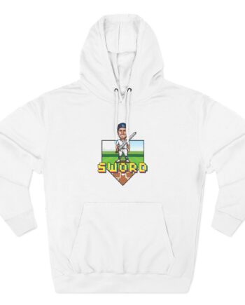 Trevor Bauer Sword Pixel Art Three-Panel Fleece Hoodie