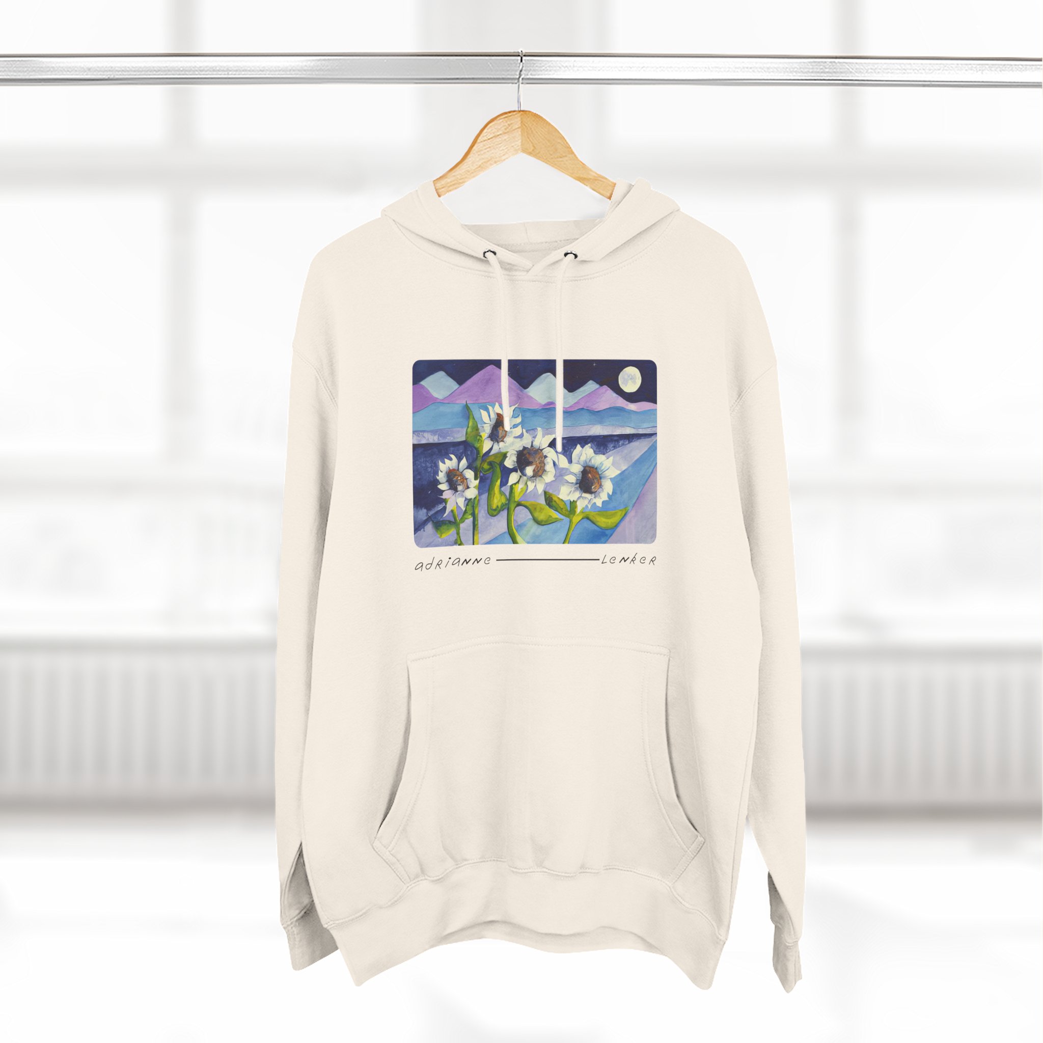 Adrianne Lenker Mema Moonflowers Three-panel Fleece Hoodie