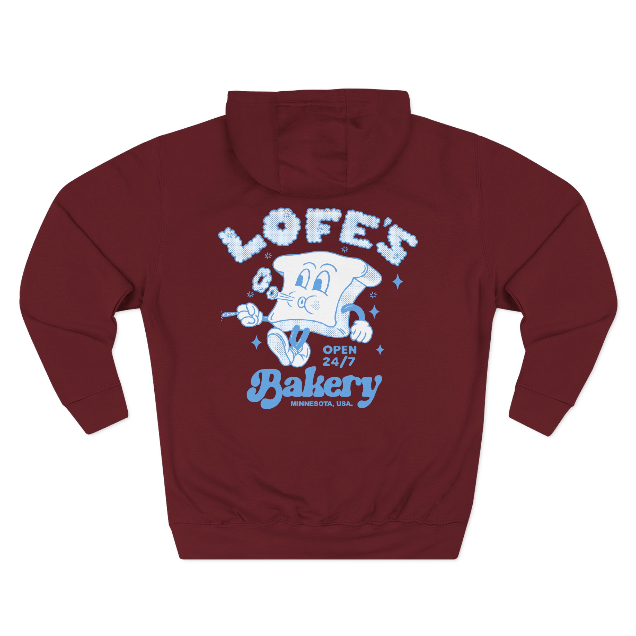 Lofe Bakery Three-Panel Fleece Hoodie