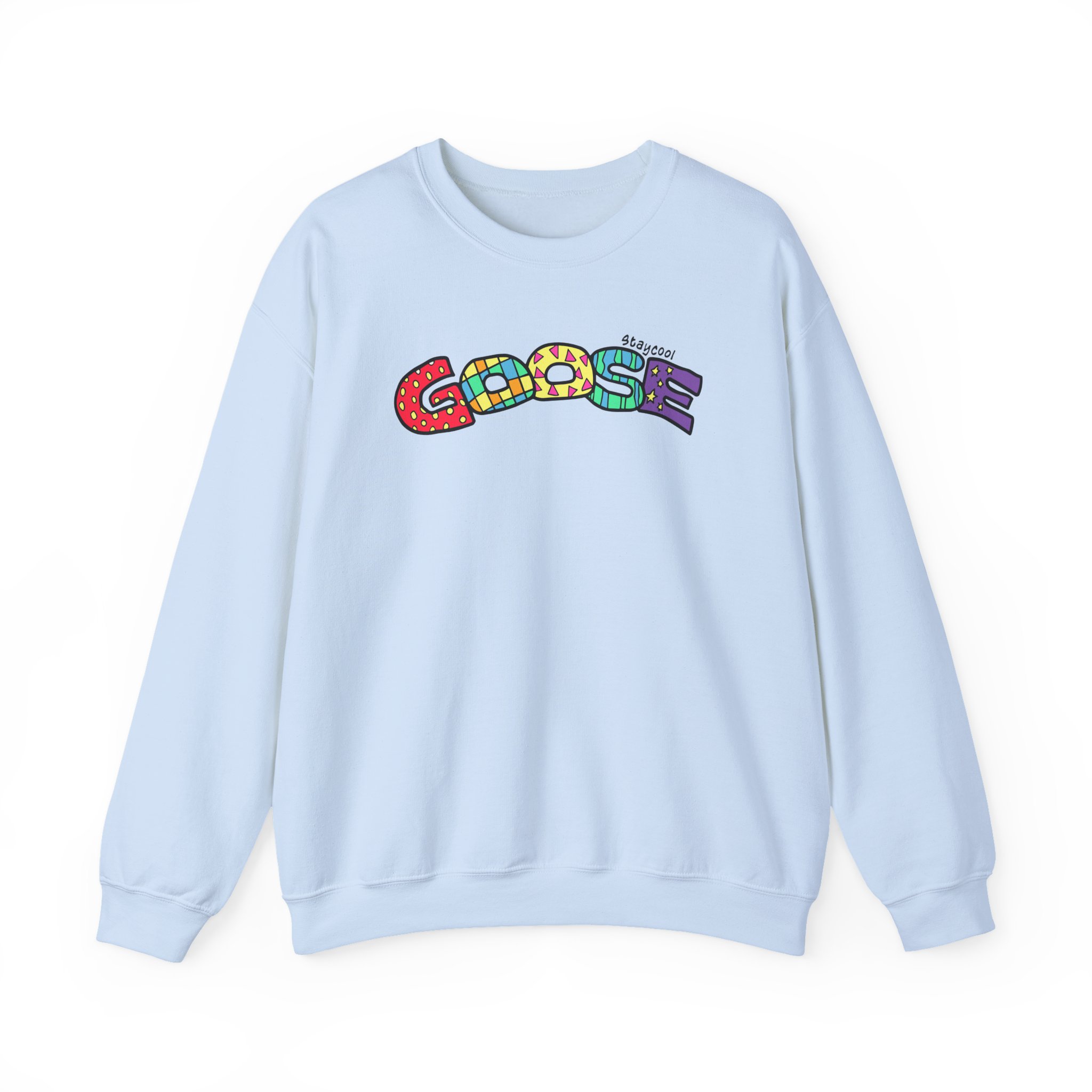 Goose x Staycool Rainbow Unisex Heavy Blendâ„¢ Crewneck Sweatshirt