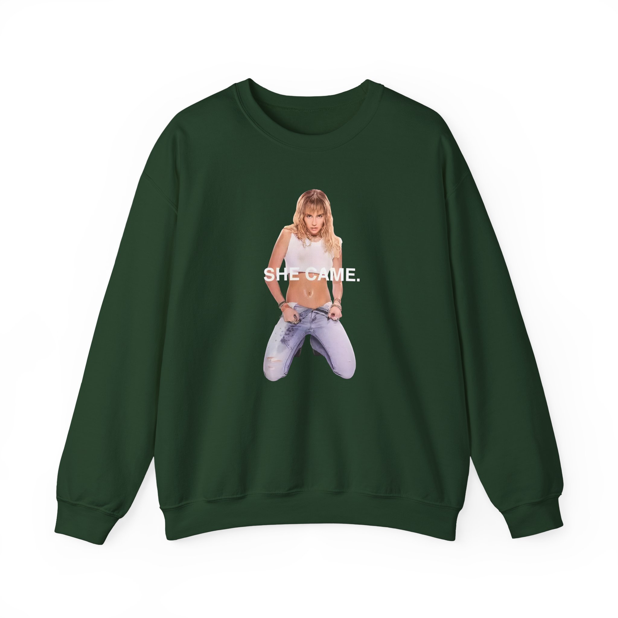 Miley Cyrus She Came Black Unisex Heavy Blendâ„¢ Crewneck Sweatshirt