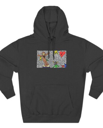 Spoonkid Monke Three-Panel Fleece Hoodie