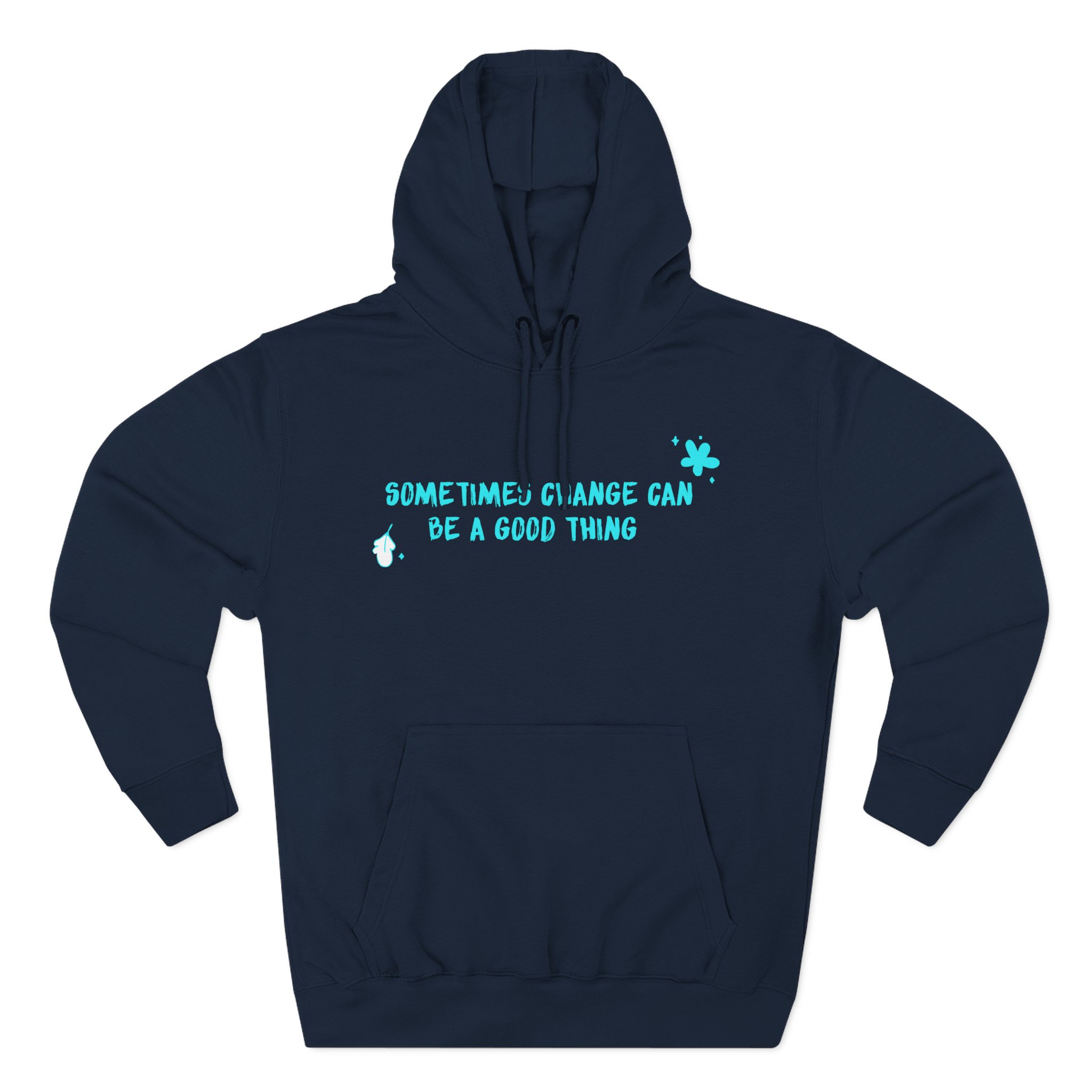 Heartstopper Sometimes Change Can Be a Good Thing Three-Panel Fleece Hoodie
