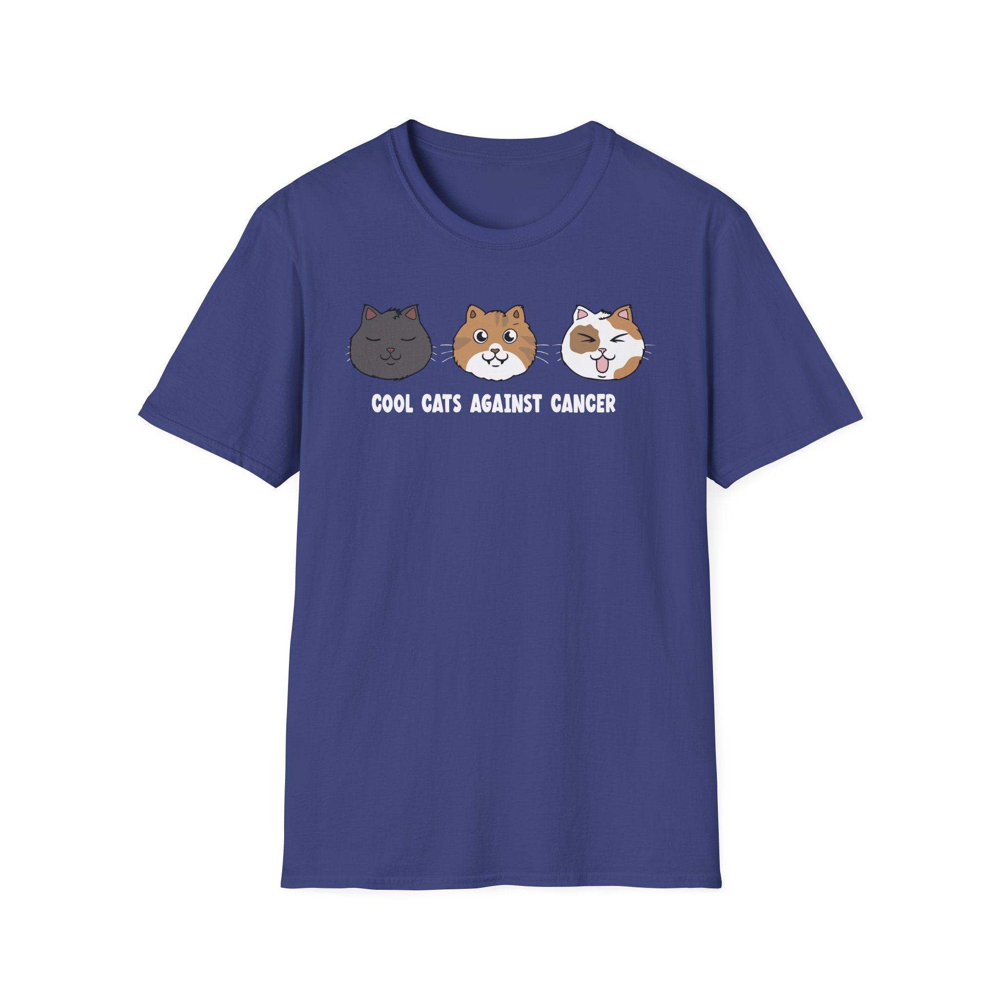 Lilsimsie Cool Cats Against Cancer Unisex Softstyle T-Shirt