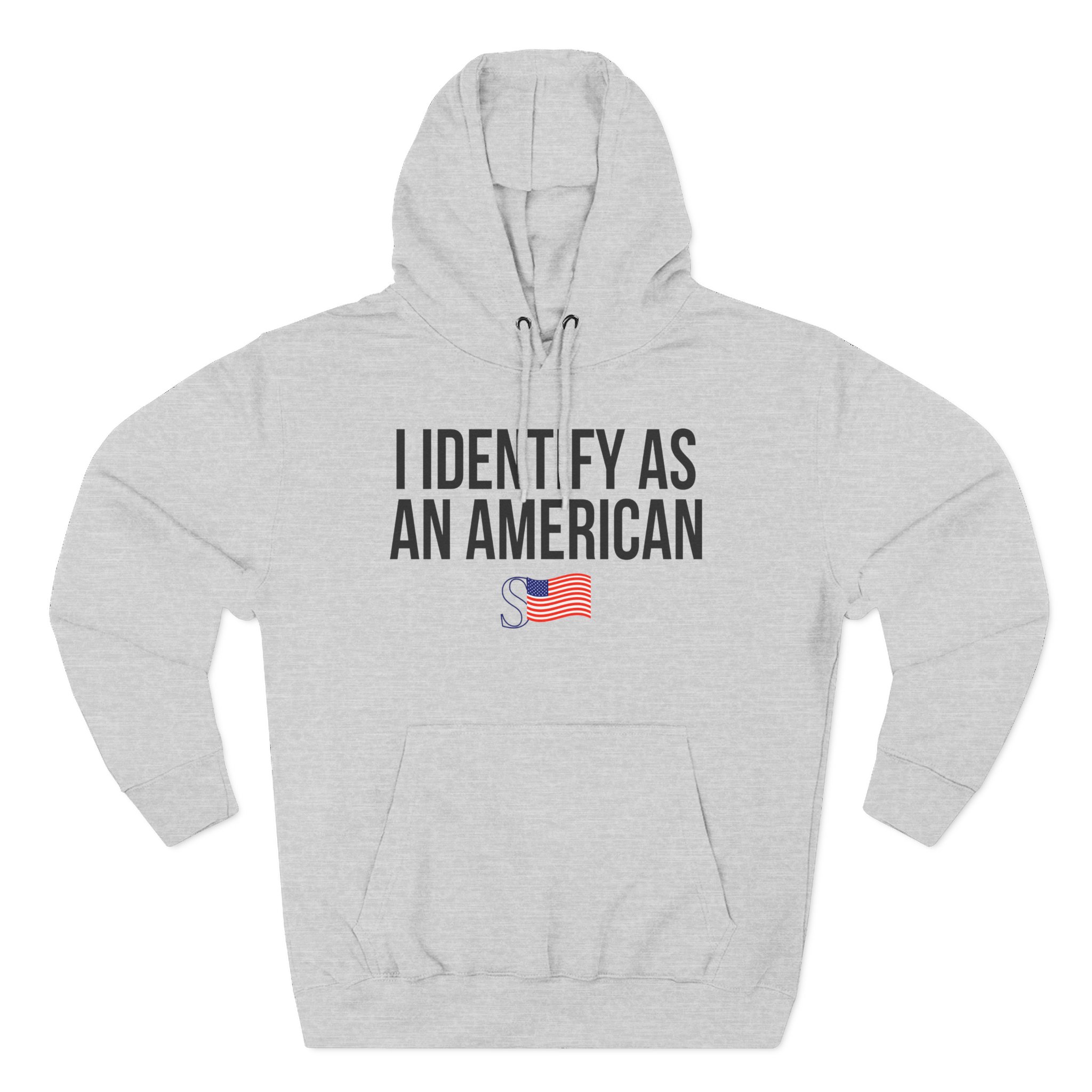 Sean Strickland I Identify as an American Three-Panel Fleece Hoodie