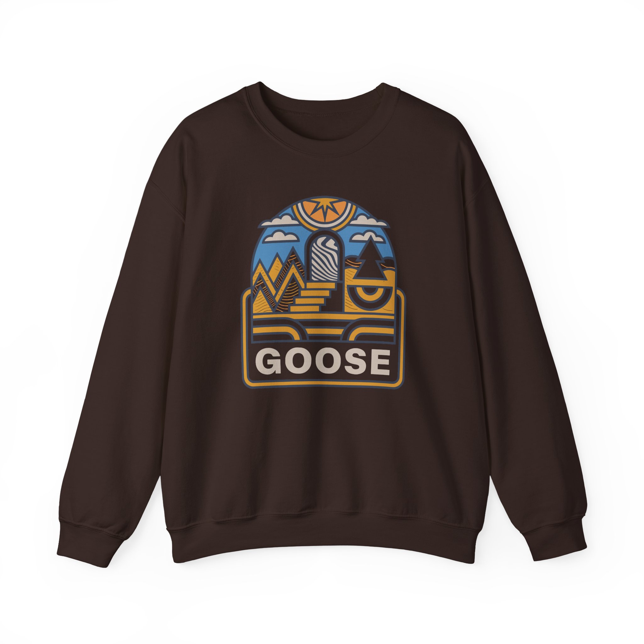 Goose Trippy Staircase Unisex Heavy Blendâ„¢ Crewneck Sweatshirt