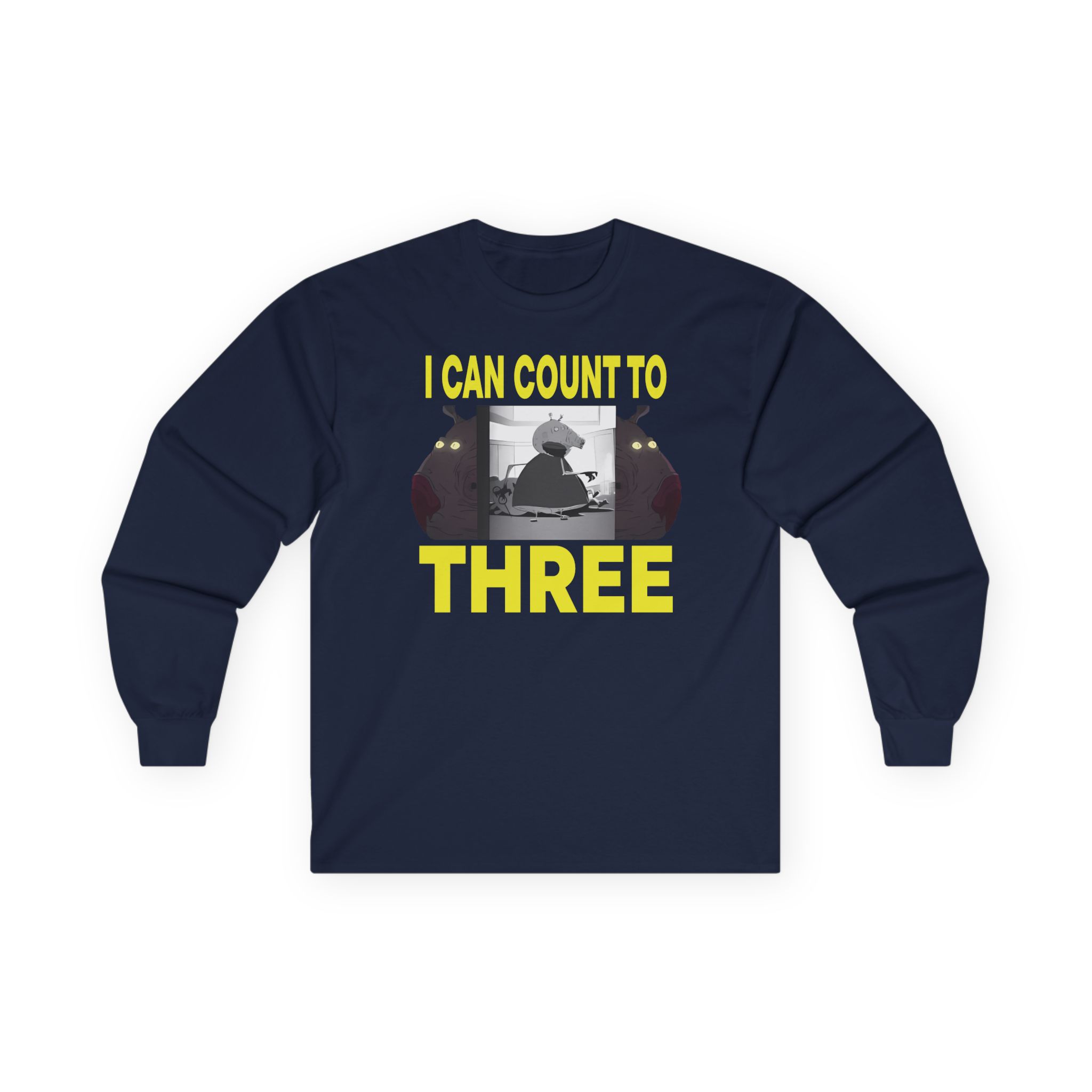 Papa Meat I Can Count to Three Unisex Ultra Cotton Long Sleeve Tee