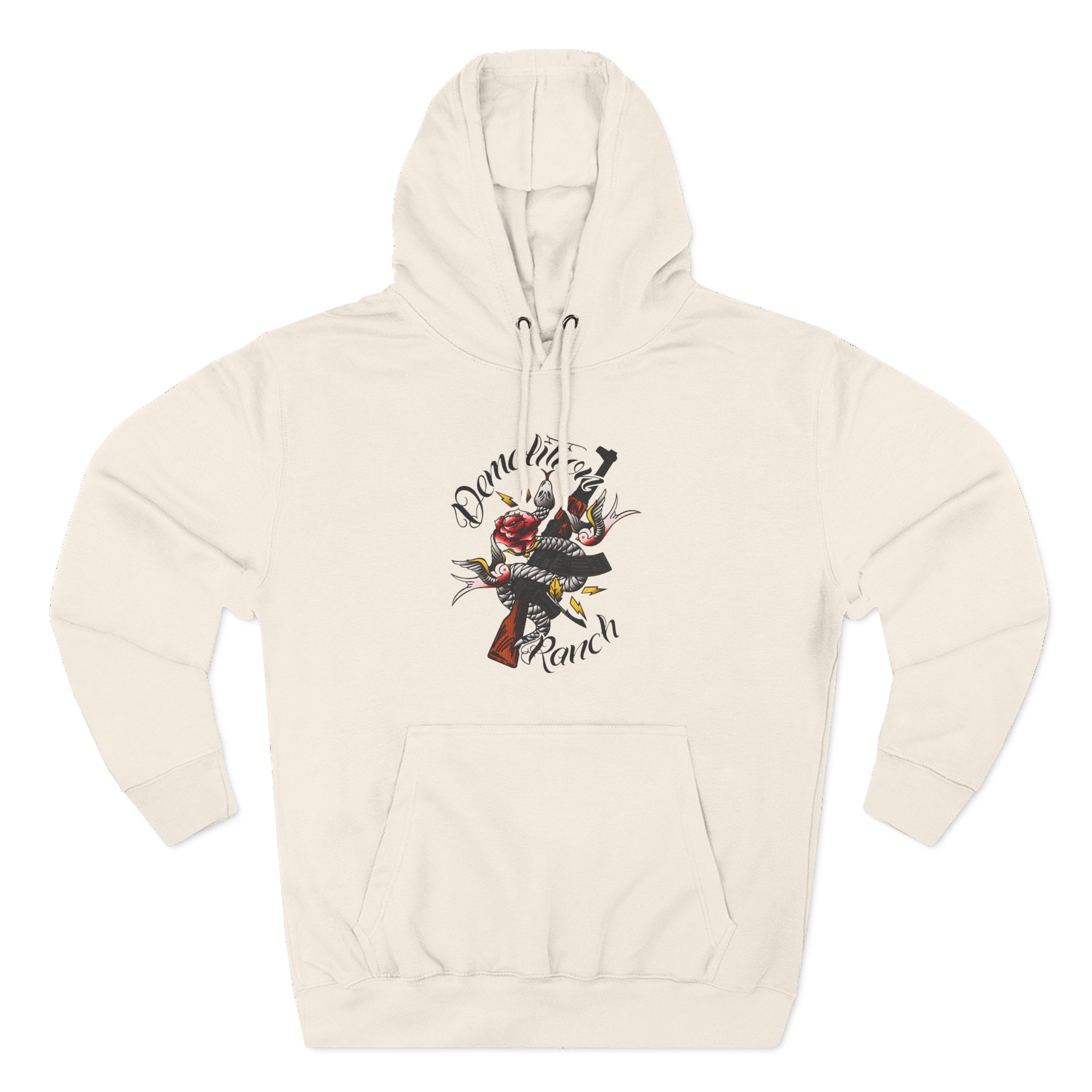 Demolition Ranch Tattoo Three-Panel Fleece Hoodie