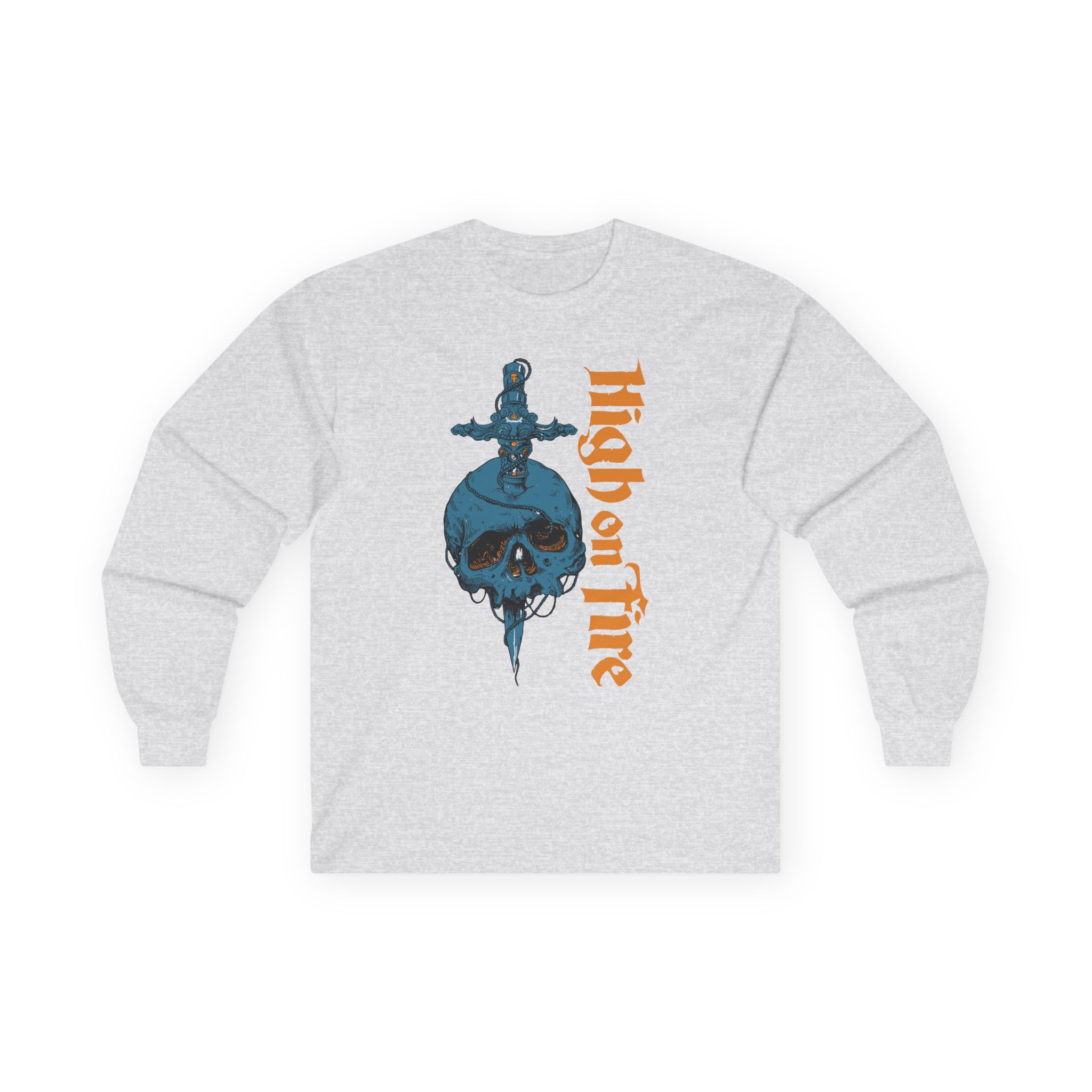 High on Fire Skull Knife Unisex Ultra Cotton Long Sleeve Tee