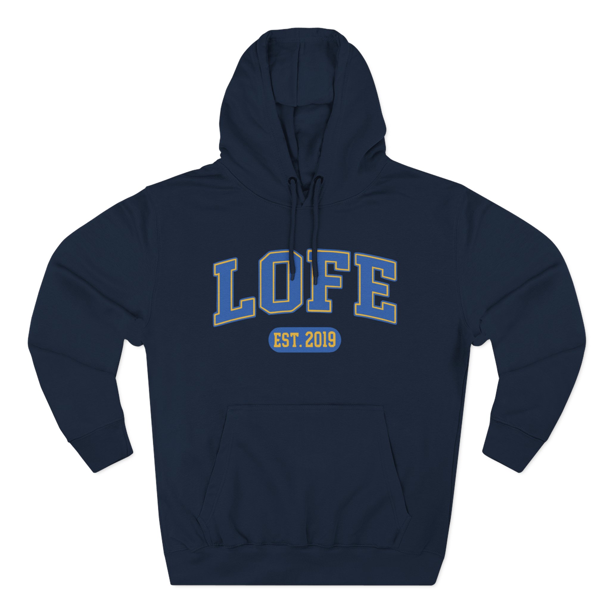 Lofe Three-Panel Fleece Hoodie