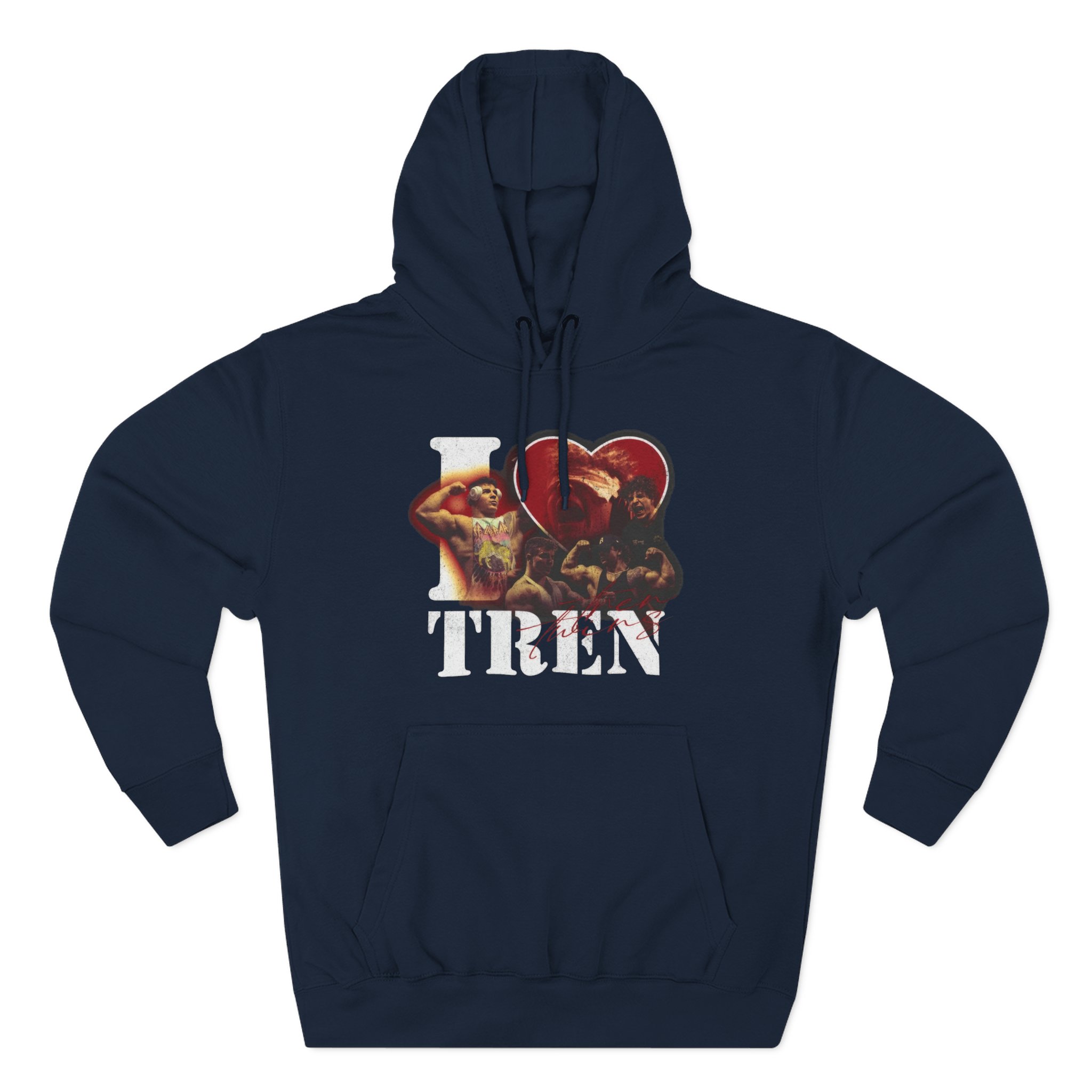 I Love Tren Tren Twins Three-Panel Fleece Hoodie