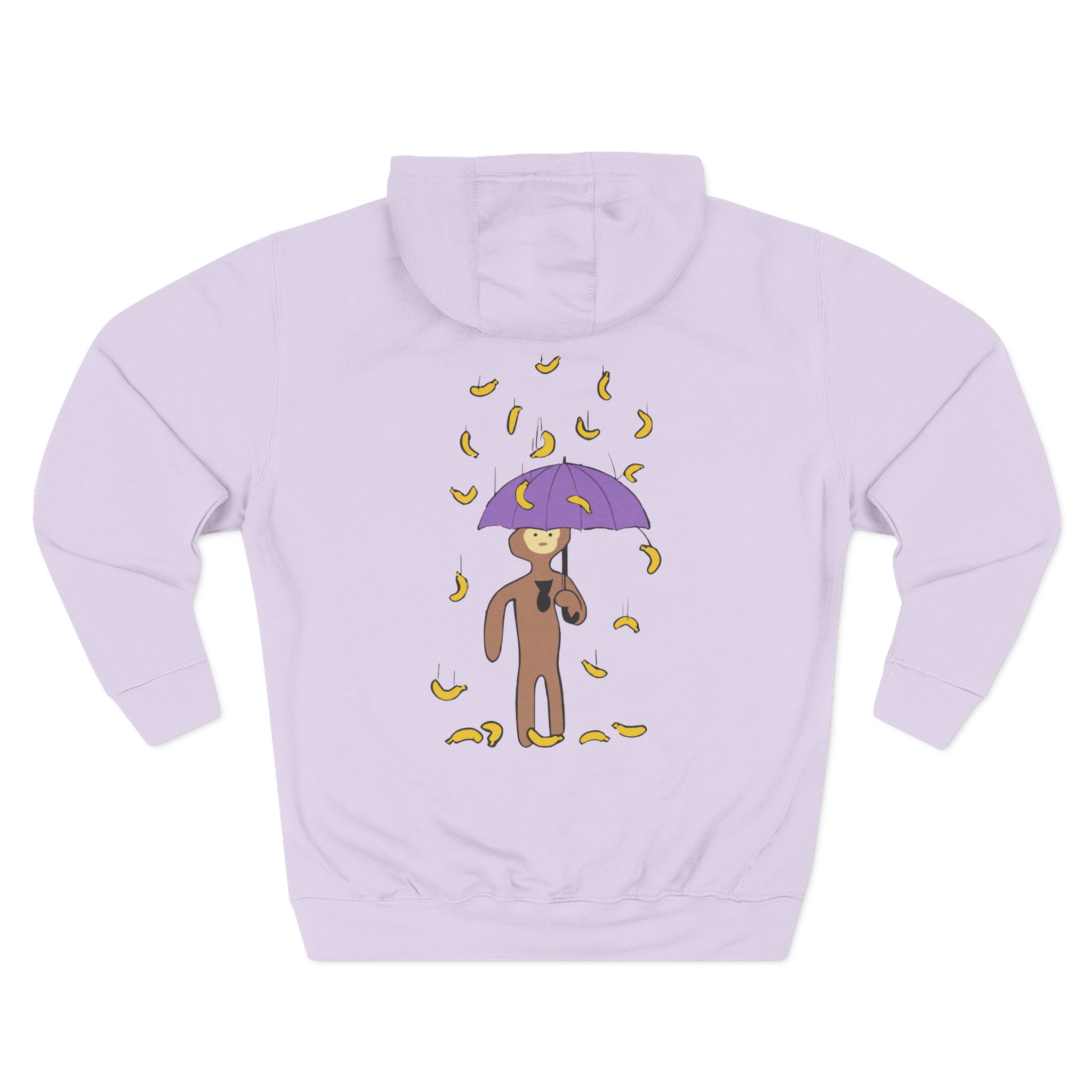Spoonkid Raining Bananas Three-Panel Fleece Hoodie