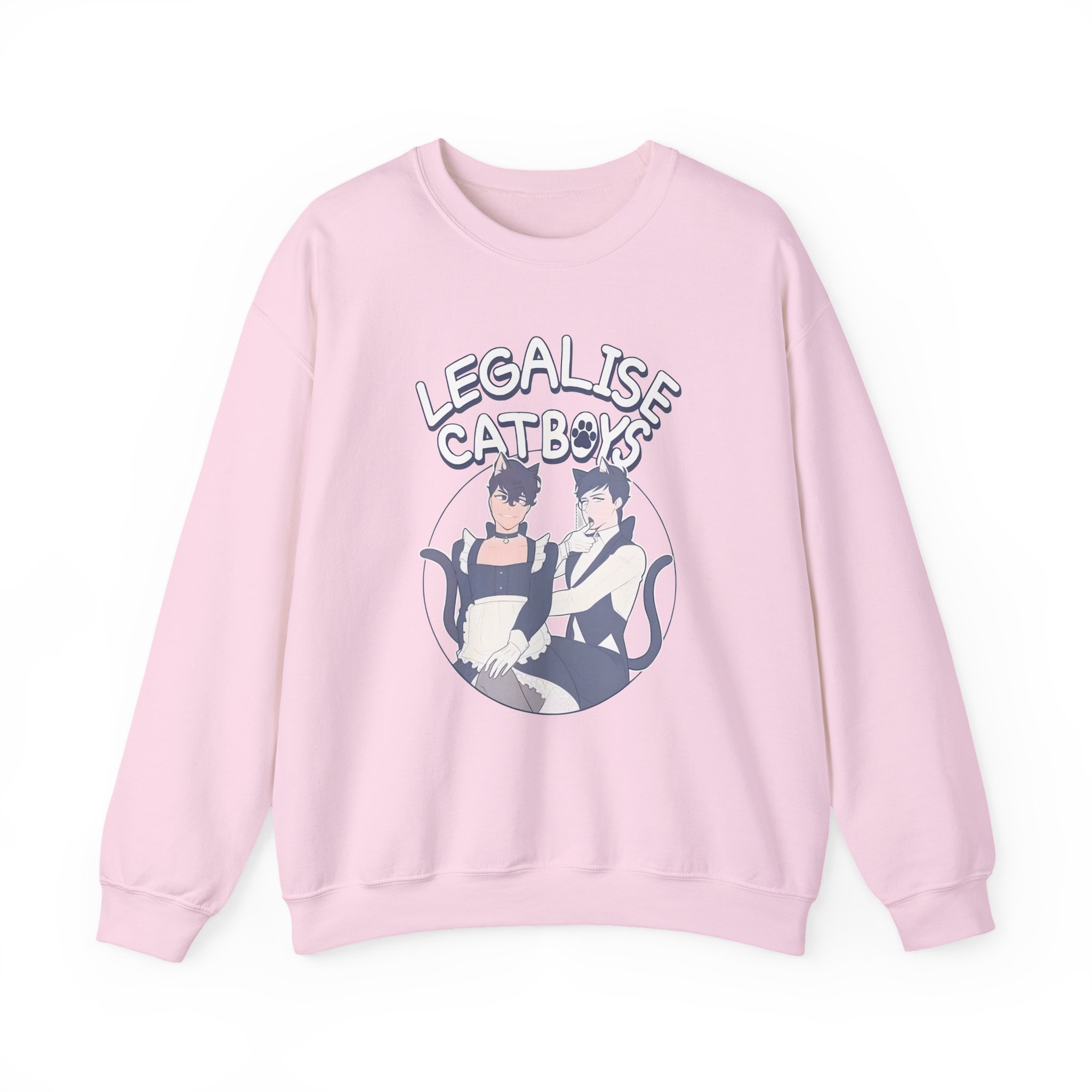 Dan and Phil Legalise Catboys Unisex Heavy Blendâ„¢ Crewneck Sweatshirt