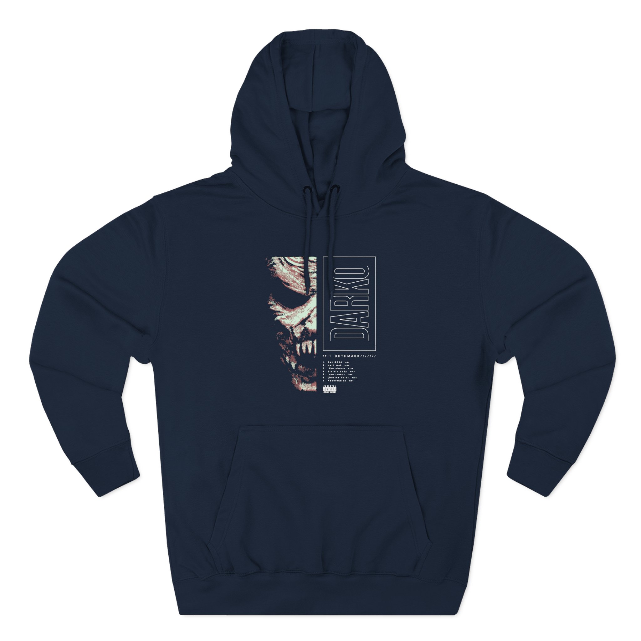 Darko Dethmask Pt 1 Three-Panel Fleece Hoodie