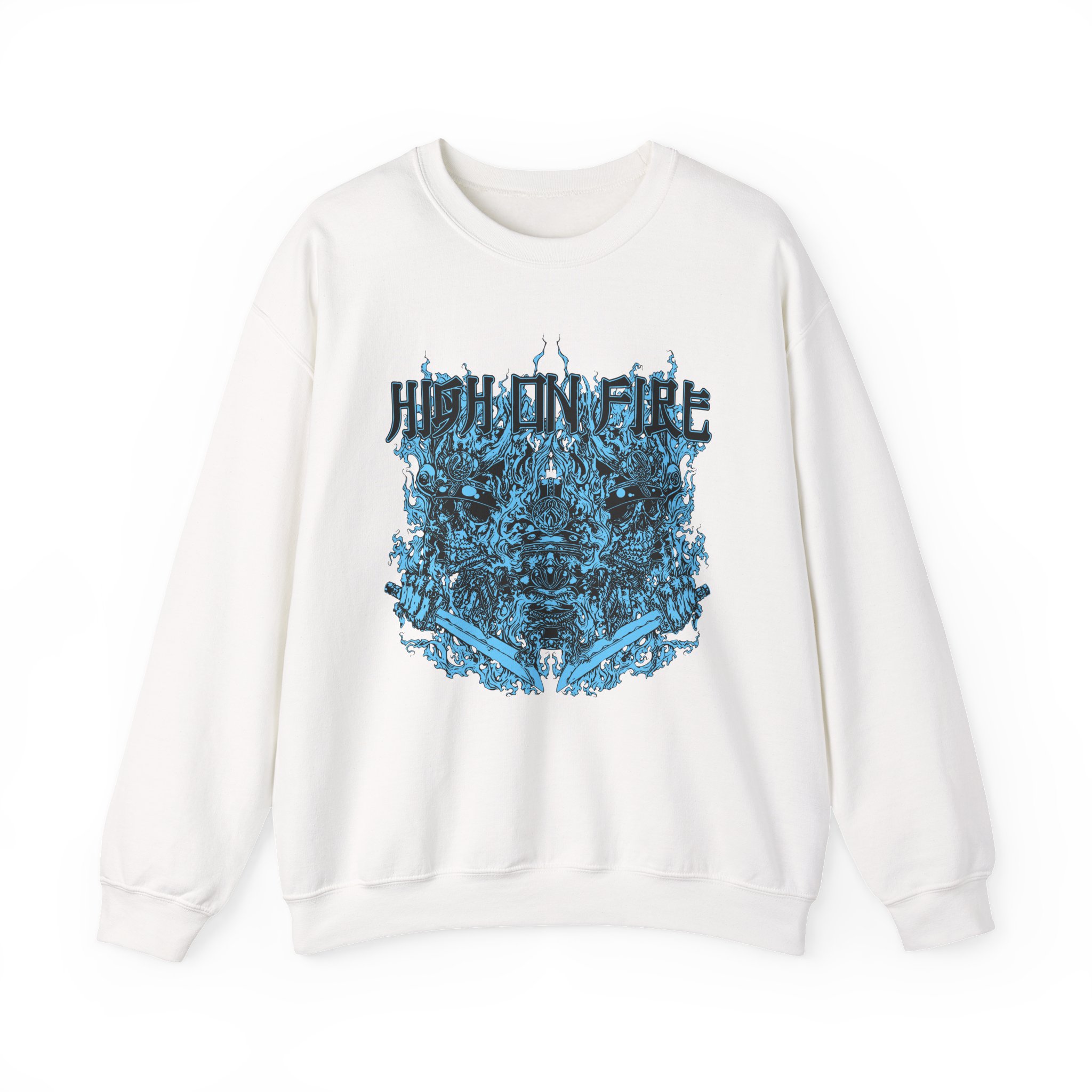 High on Fire Bastard Samurai Unisex Heavy Blendâ„¢ Crewneck Sweatshirt