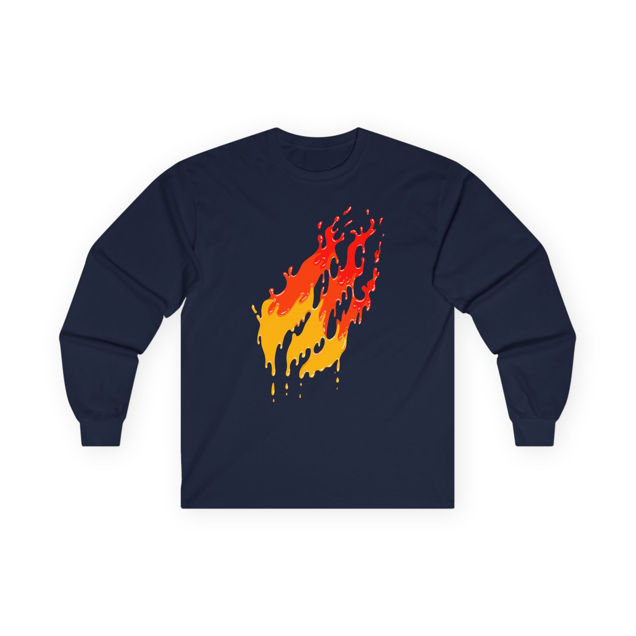 Preston Fire Drip Unisex Ultra Cotton Long Sleeve Tee