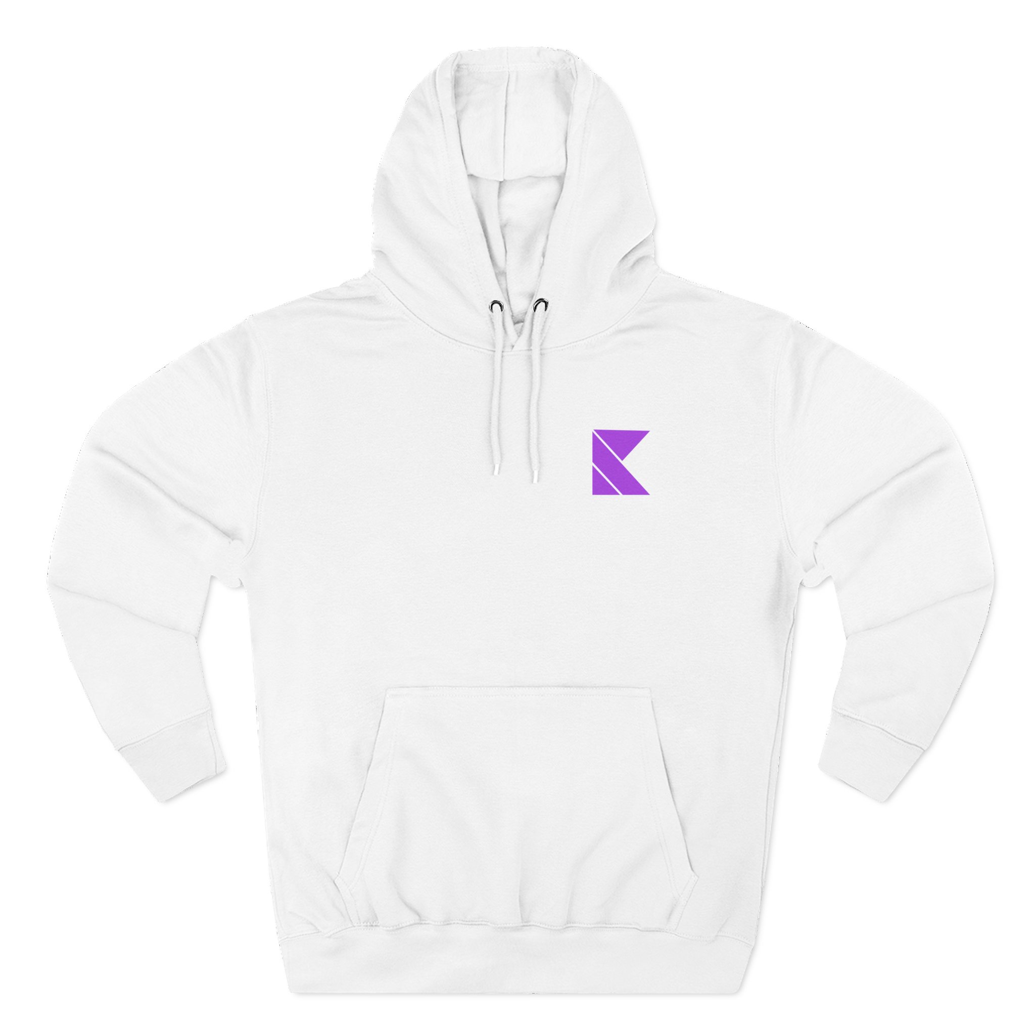 Kaskade Plum K Three-Panel Fleece Hoodie