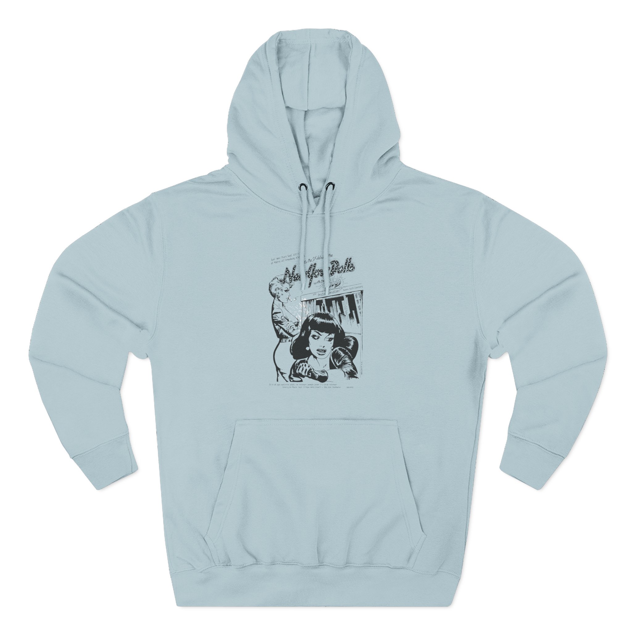 New York Dolls Three-Panel Fleece Hoodie