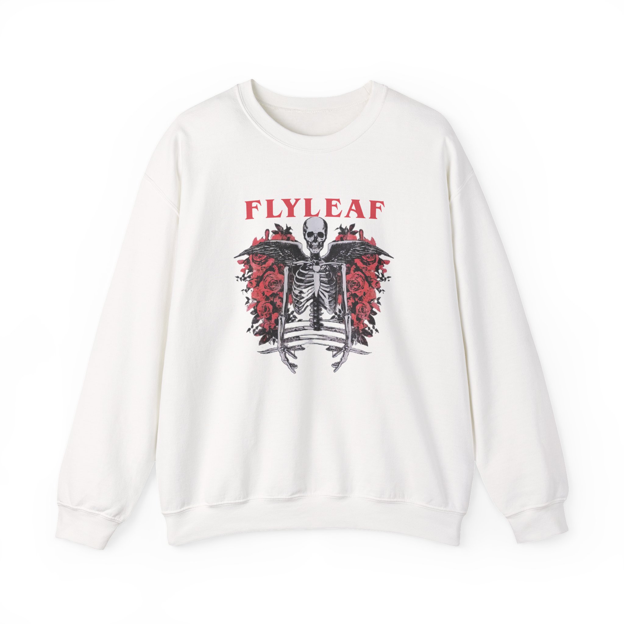 Flyleaf Skeleton Angel Unisex Heavy Blendâ„¢ Crewneck Sweatshirt