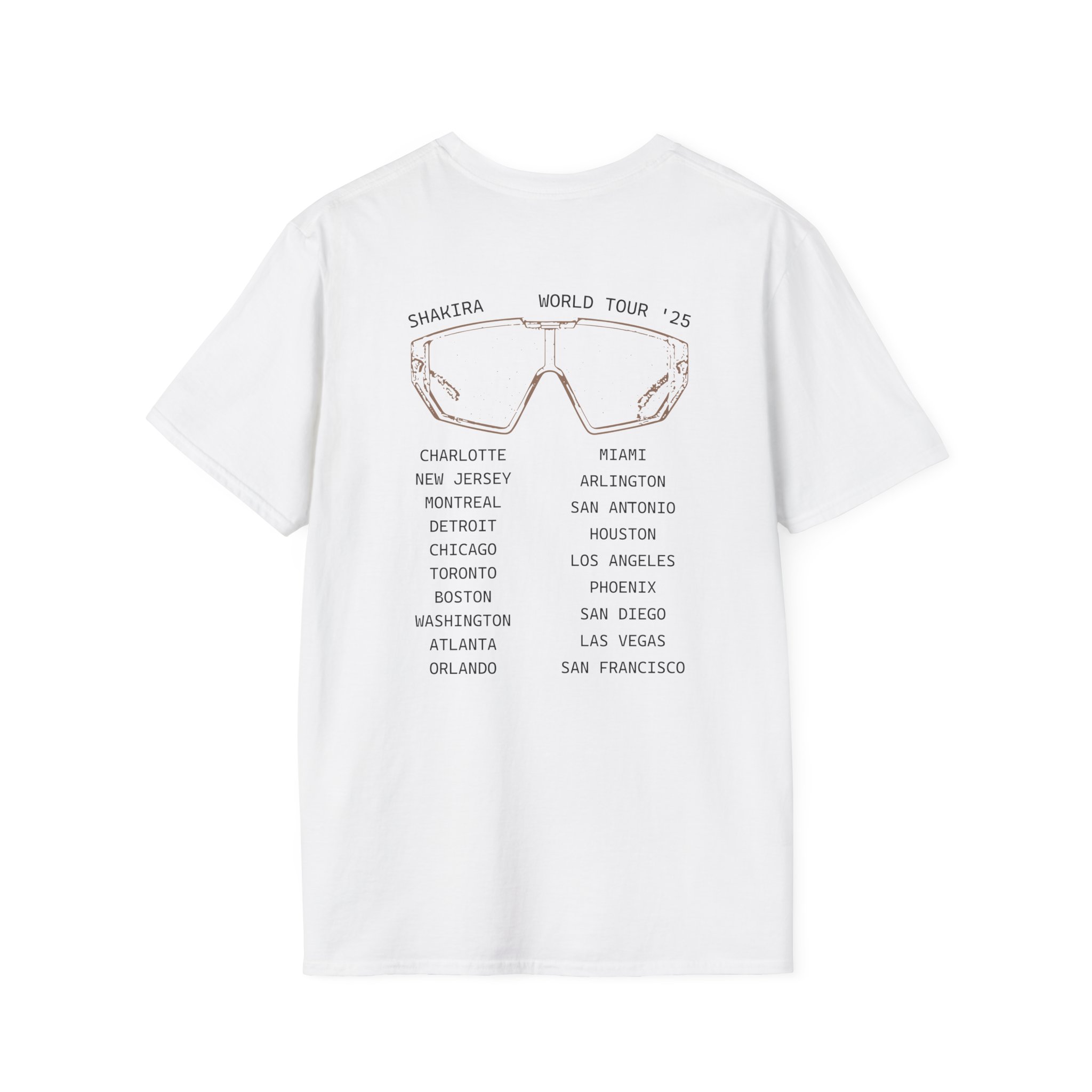 Shakira Sunglasses Unisex Softstyle T-Shirt