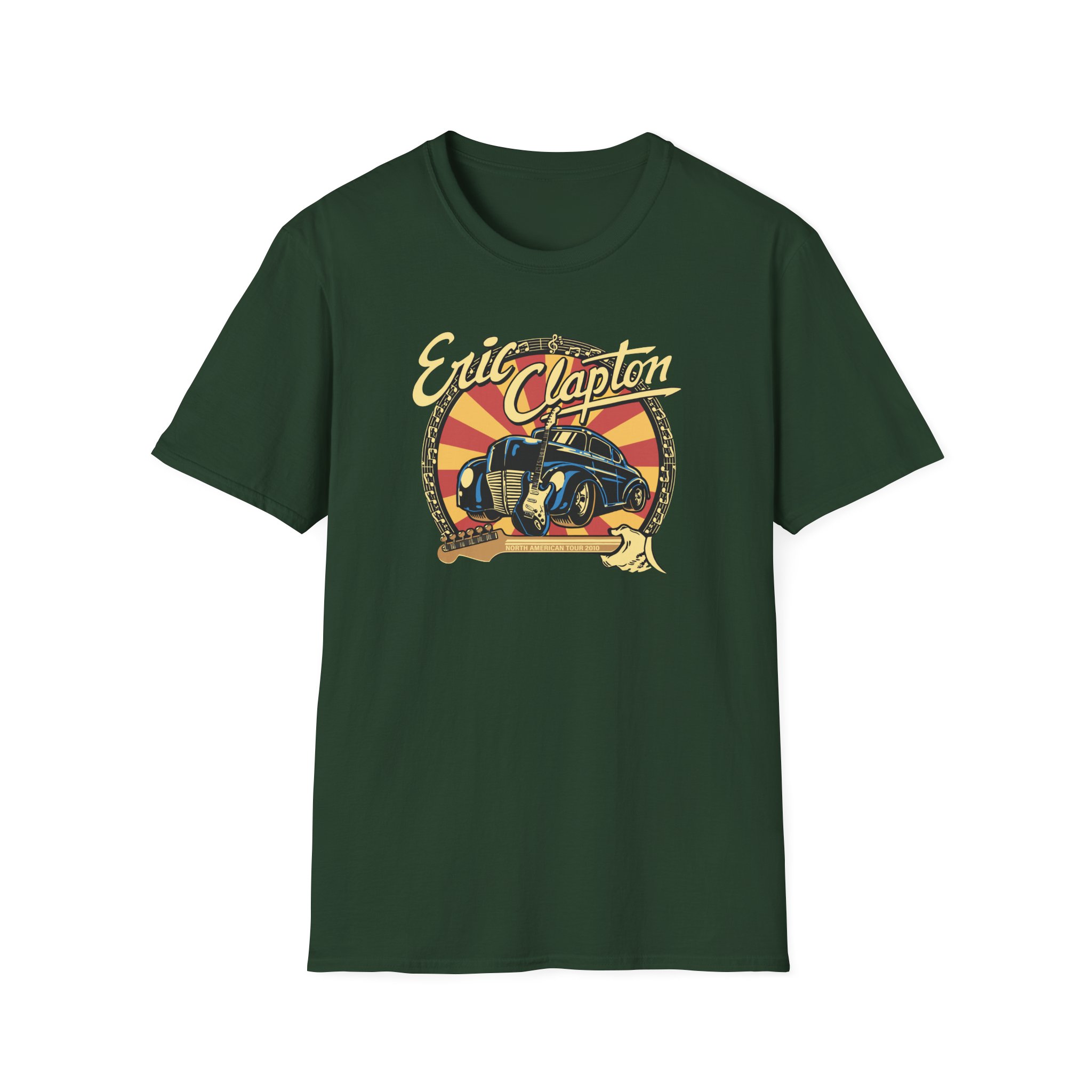 Eric Clapton 2010 North American Tour Unisex Softstyle T-Shirt
