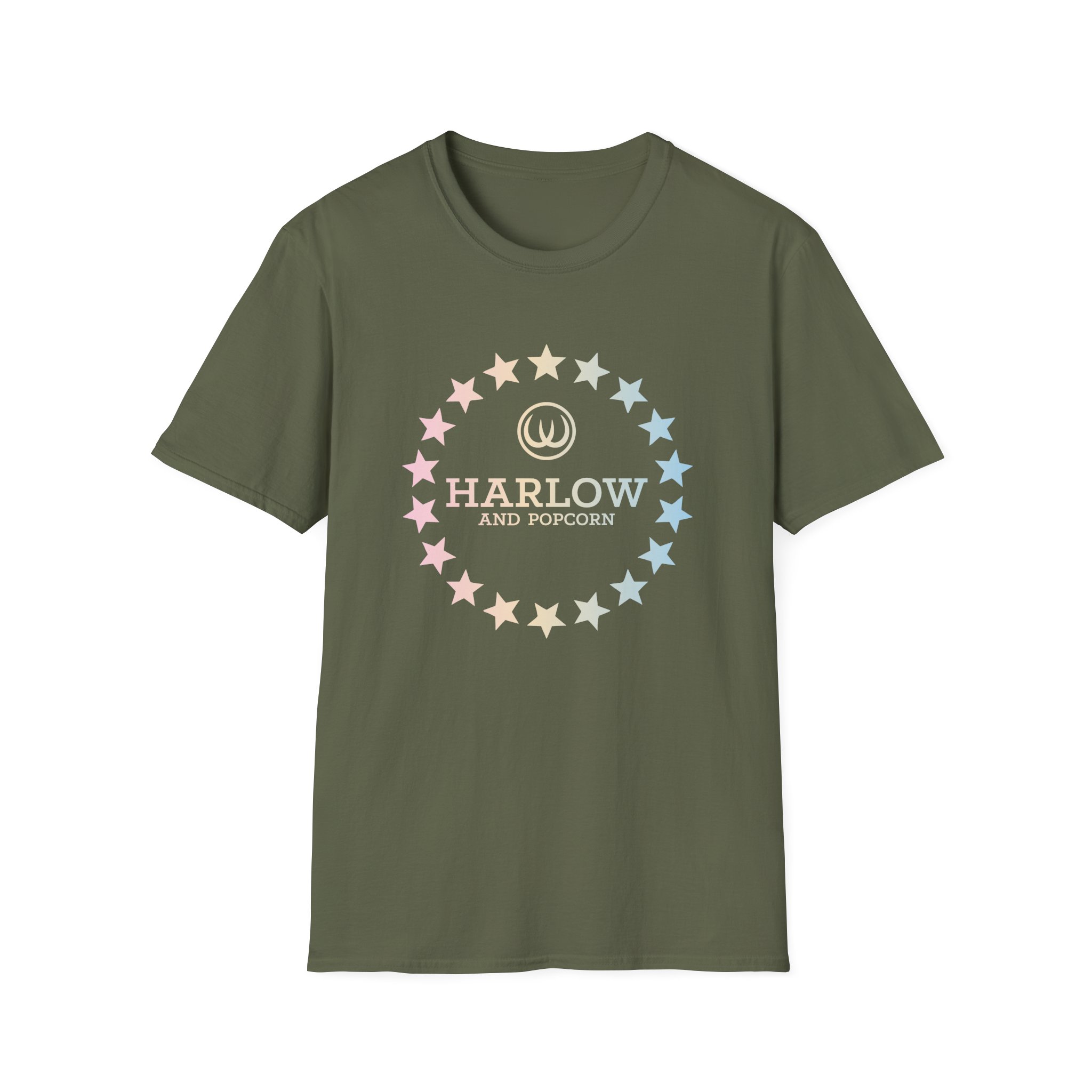 Harlow and Popcorn Unisex Softstyle T-Shirt