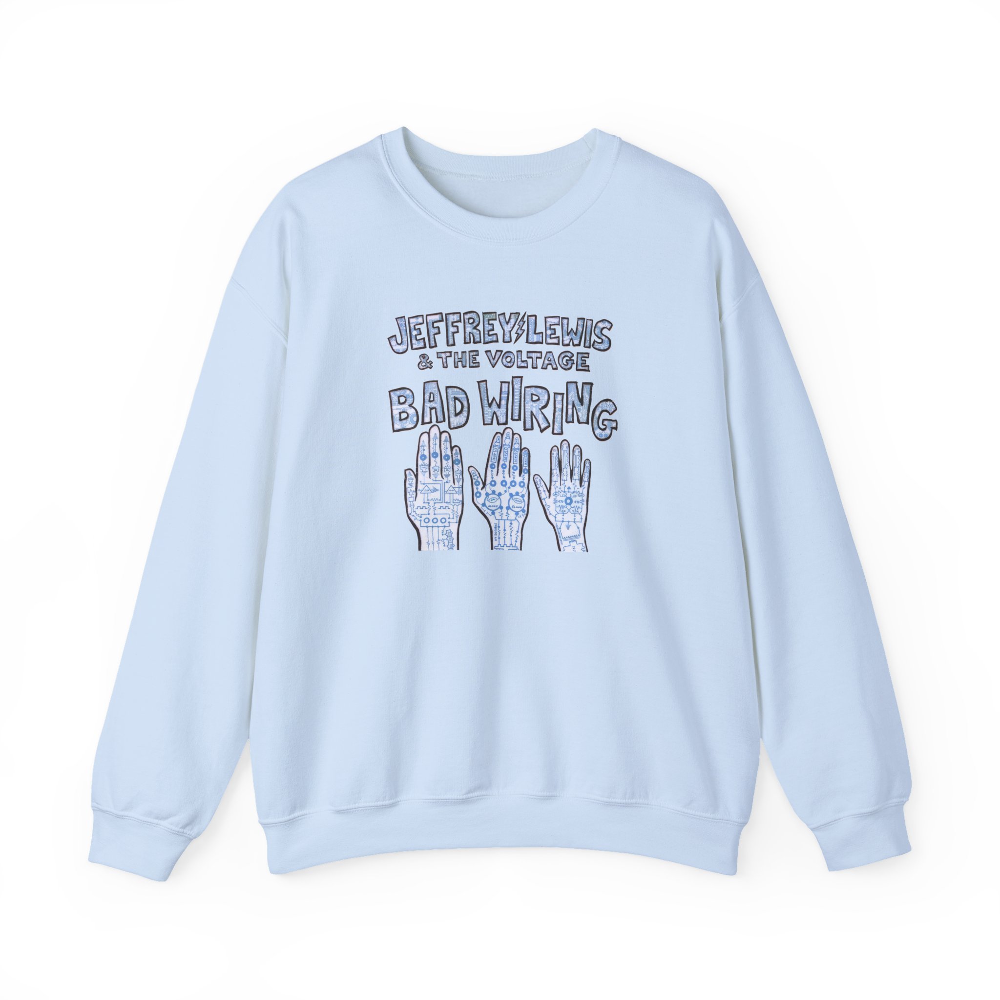 Jeffrey Lewis Bad Wiring 12" Unisex Heavy Blendâ„¢ Crewneck Sweatshirt