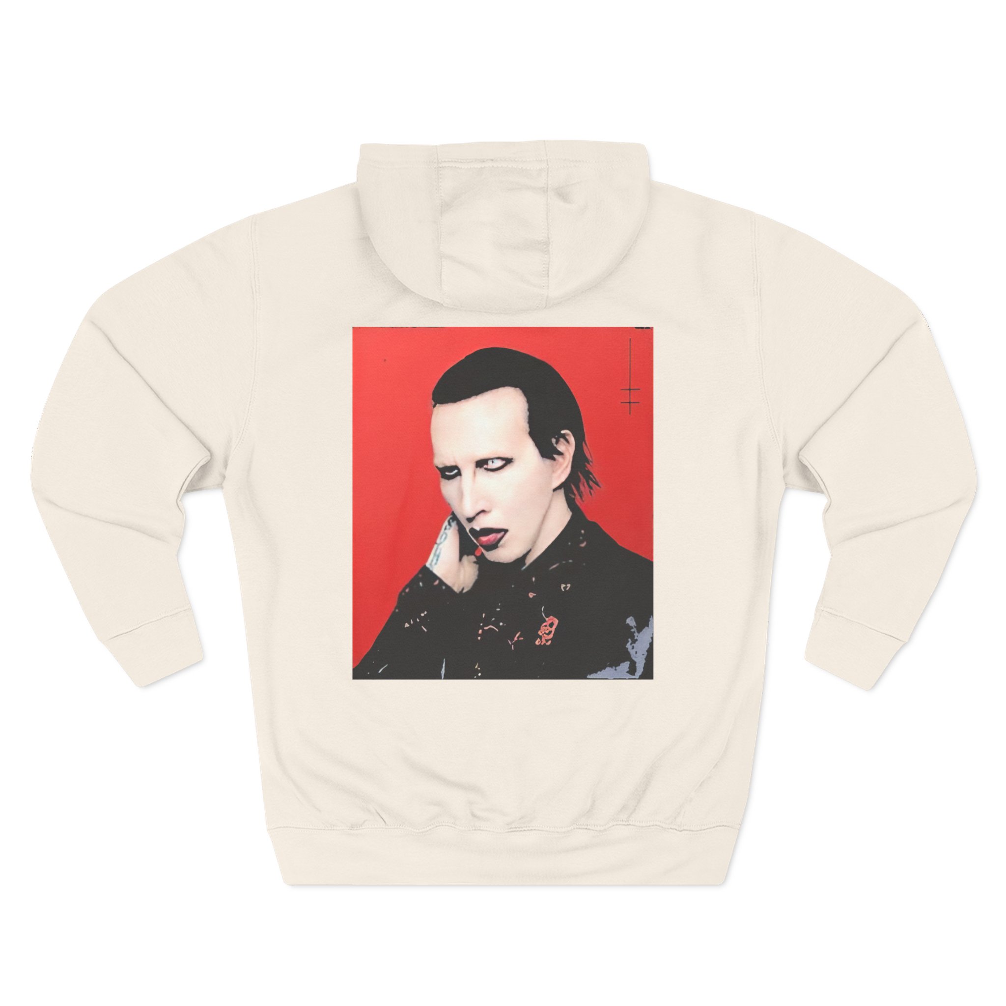Marilyn Manson Little Cross Photo Three-Panel Fleece Hoodie